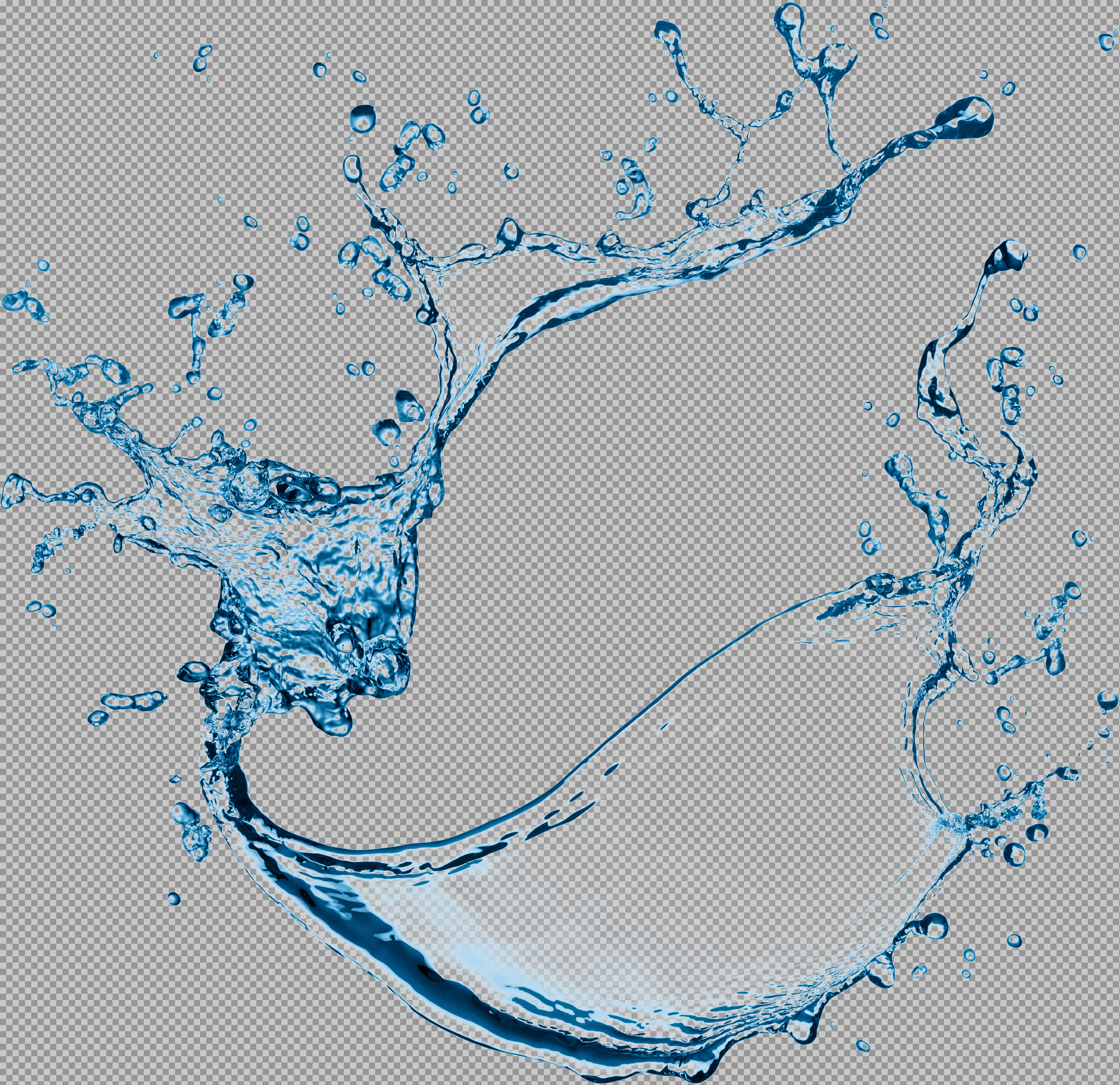 Circular Water Splash PNG | Transparent Liquid Frame