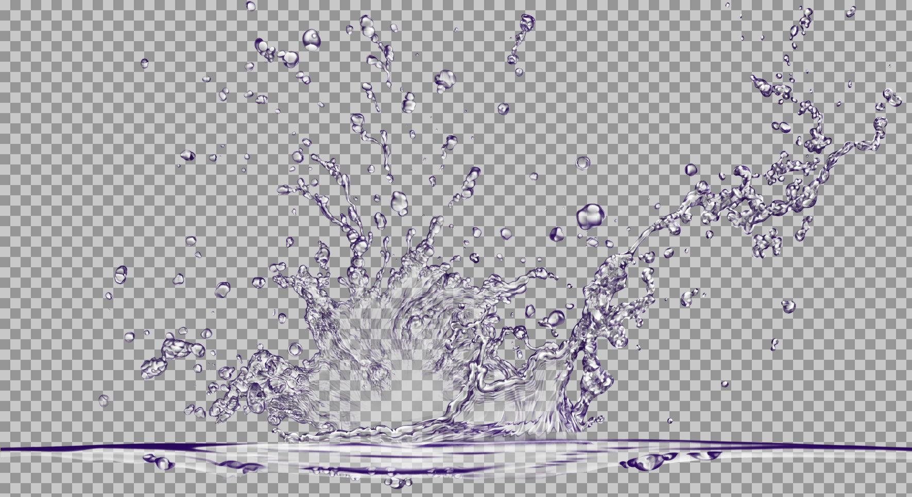 Purple Water Splash PNG | Transparent Graphic...