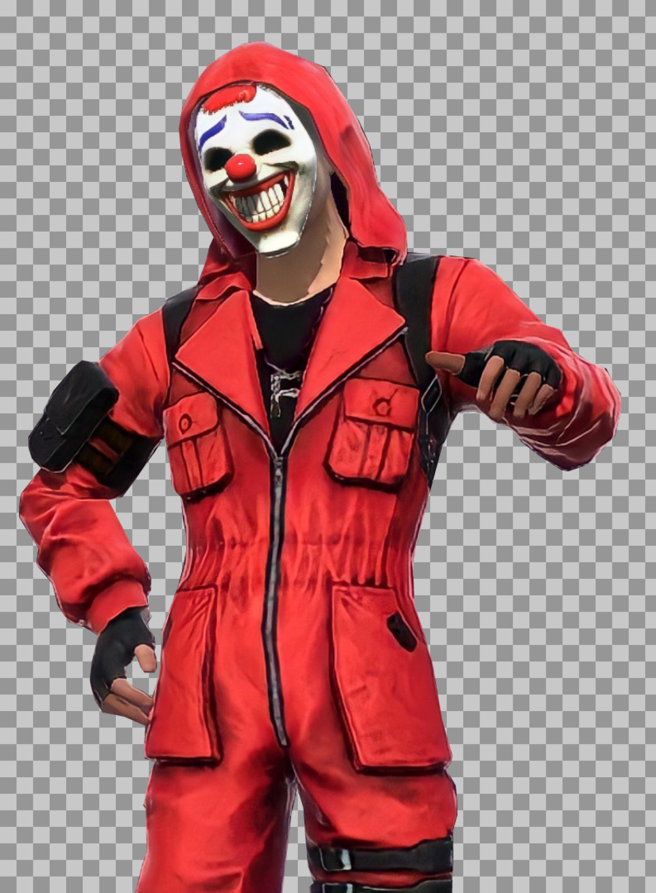 Red Criminal Bundle PNG | Garena Free Fire Character Image