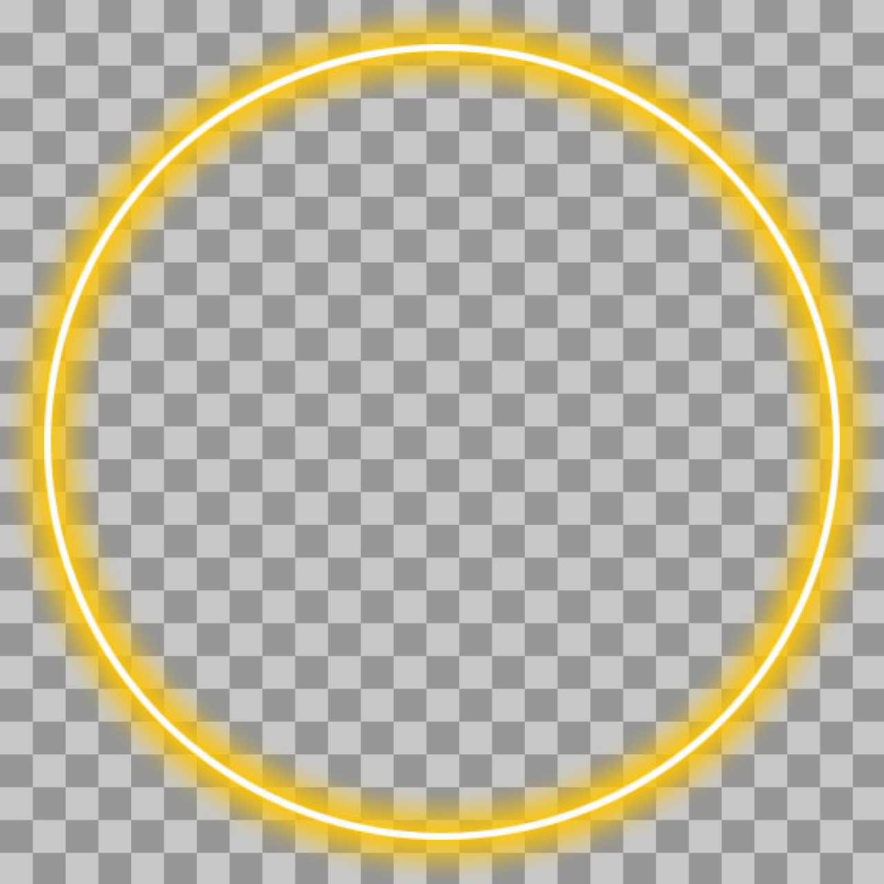 Yellow Geometric Circle & Square Frame PNG | Abstract Graphic...
