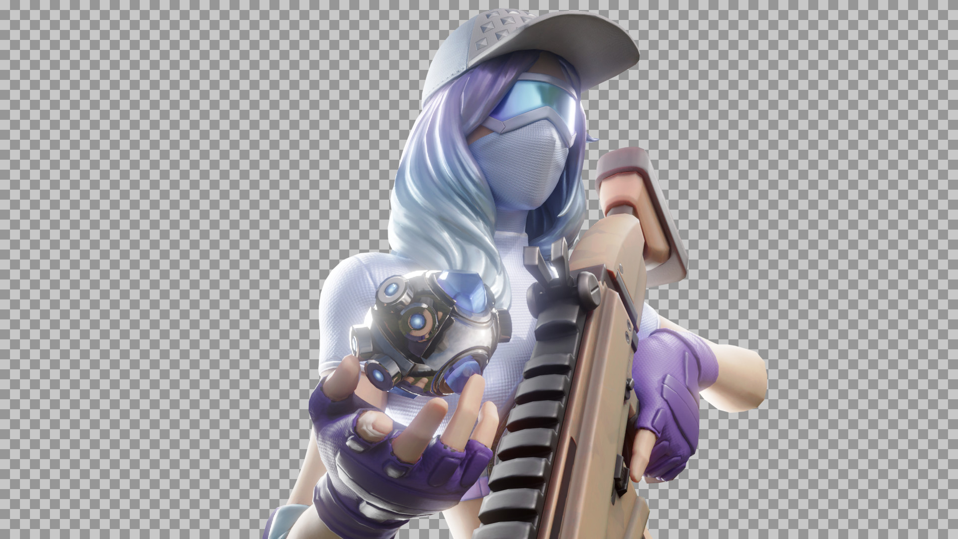 Arctic Adeline Fortnite Skin PNG | Free Transparent Render