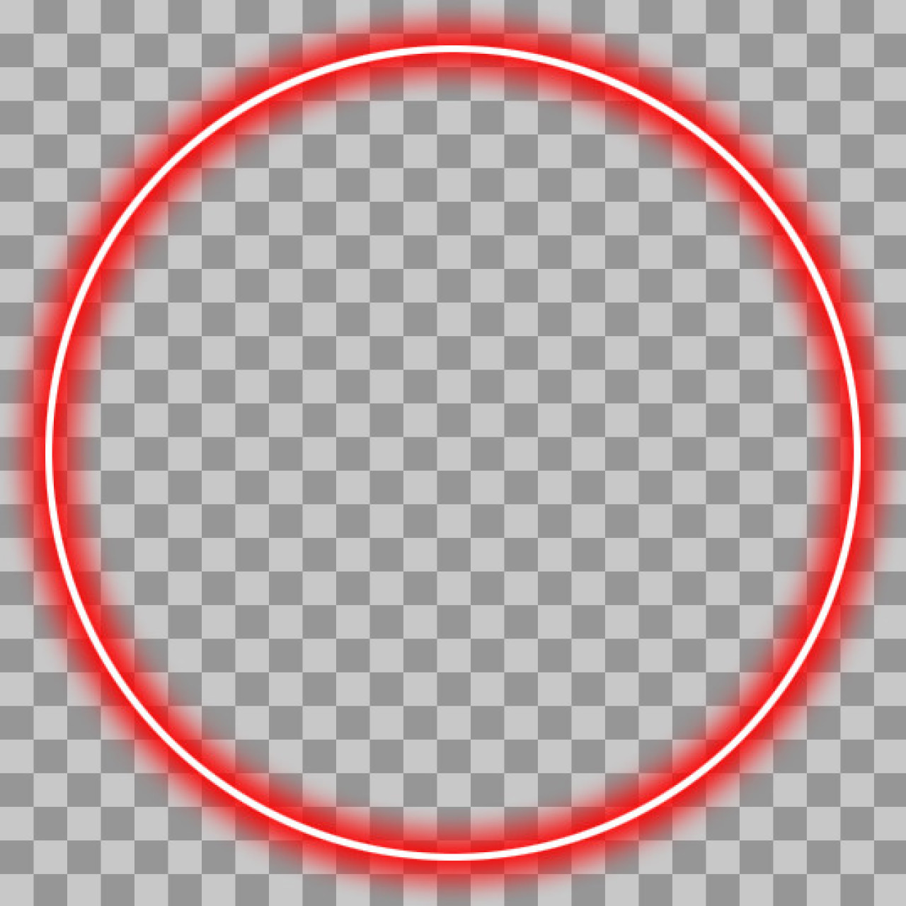 Red Neon Circle PNG | Free Abstract Geometric Graphic...