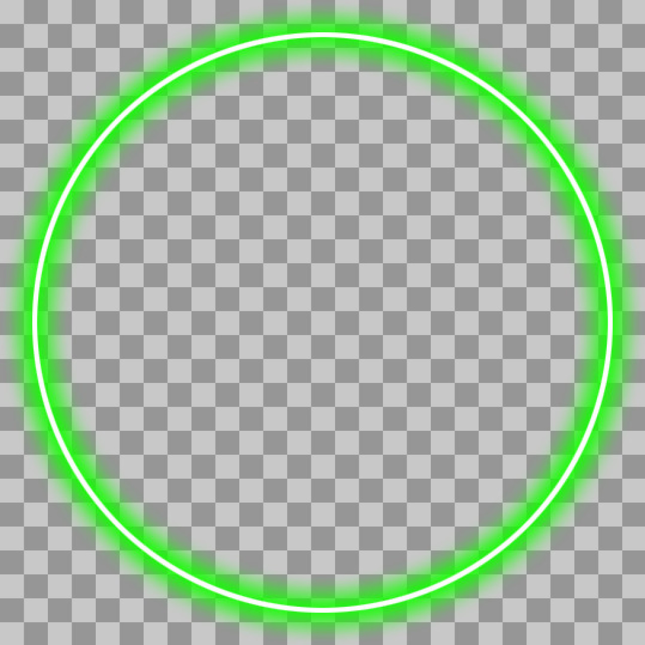 Download Abstract Neon Green Circle Ring and Bar PNG Graphic...