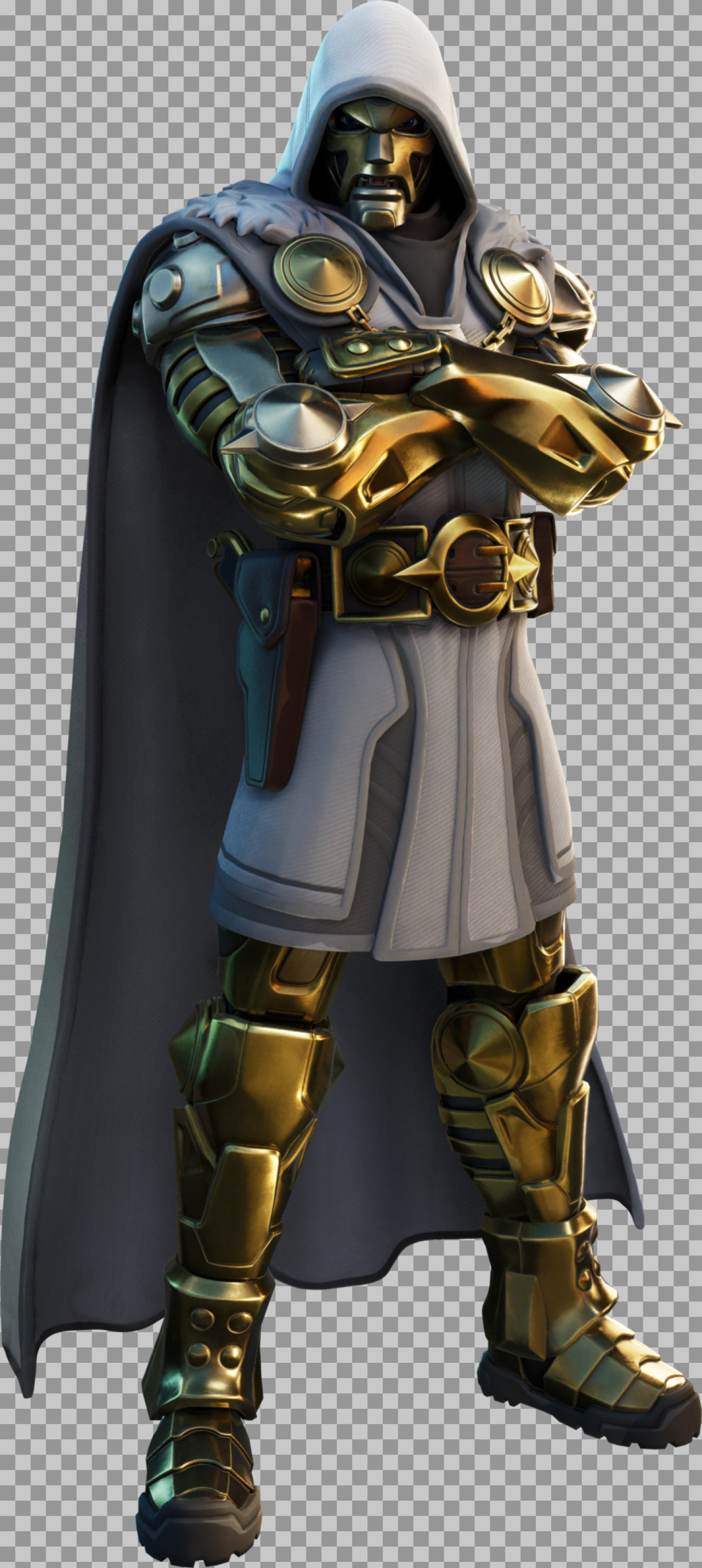 Doctor Doom Gold/Silver Alternate Suit PNG - Marvel Character Variant