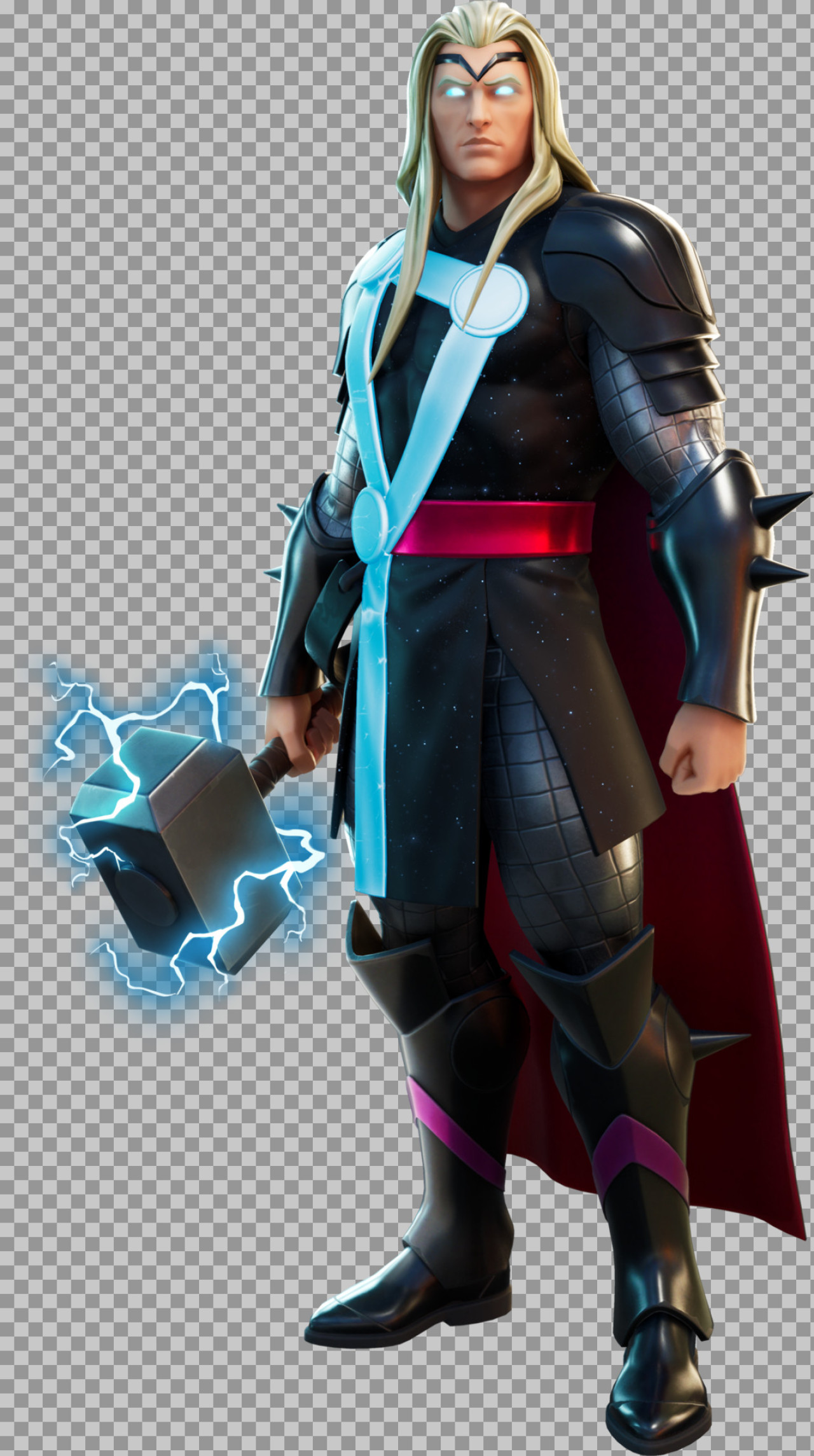 Thor Cosmic King Armor PNG Image - High-Resolution Mjolnir Render