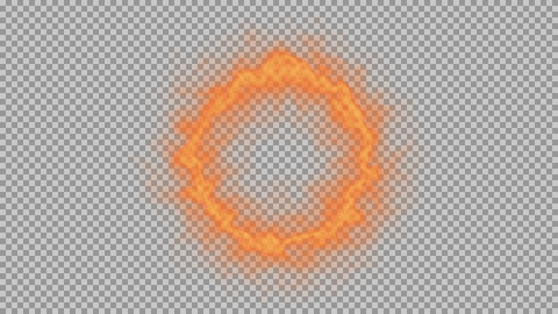 Fiery Shockwave & Energy Ring PNG | Transparent VFX Asset