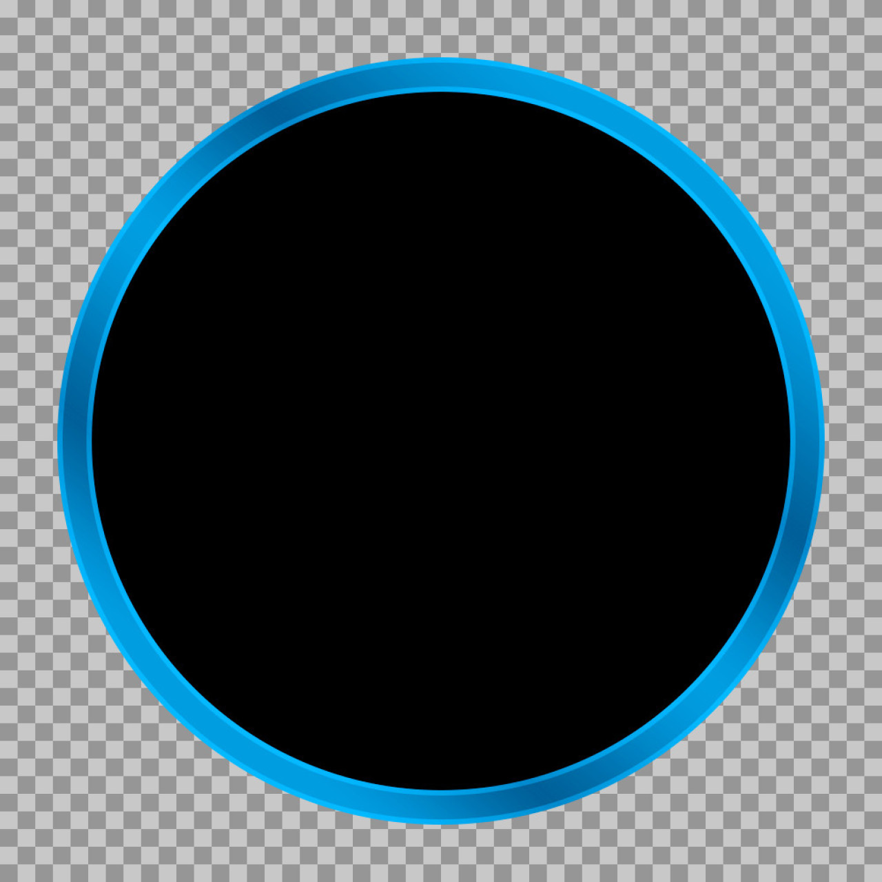 Modern Blue Circle Frame PNG | Free Transparent Graphic Element