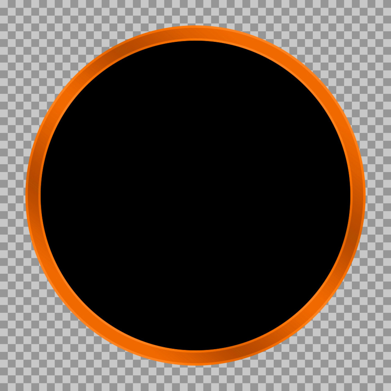 Free Orange Circle Frame PNG | Transparent Round Border