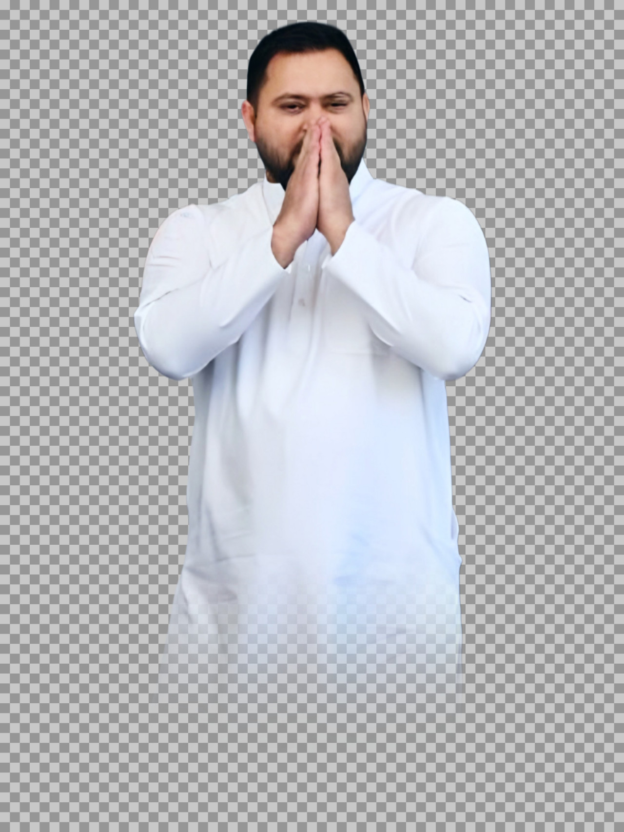 Tejashwi Yadav Namaste PNG | Free Transparent Political Image