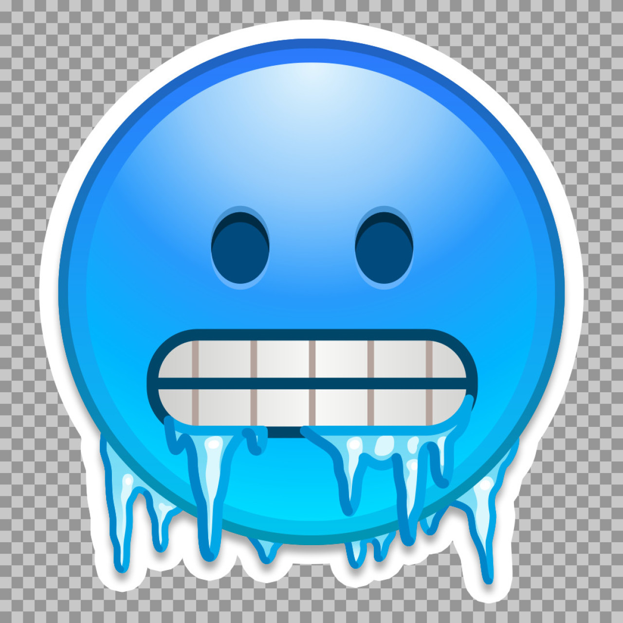 Freezing Cold Face Emoji PNG | Icy Winter Icon...
