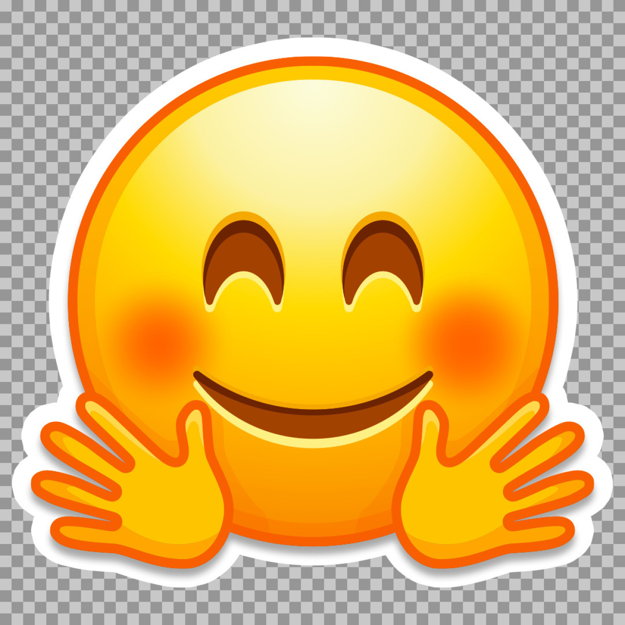 Hugging Face Emoji PNG | Free Care & Support Icon