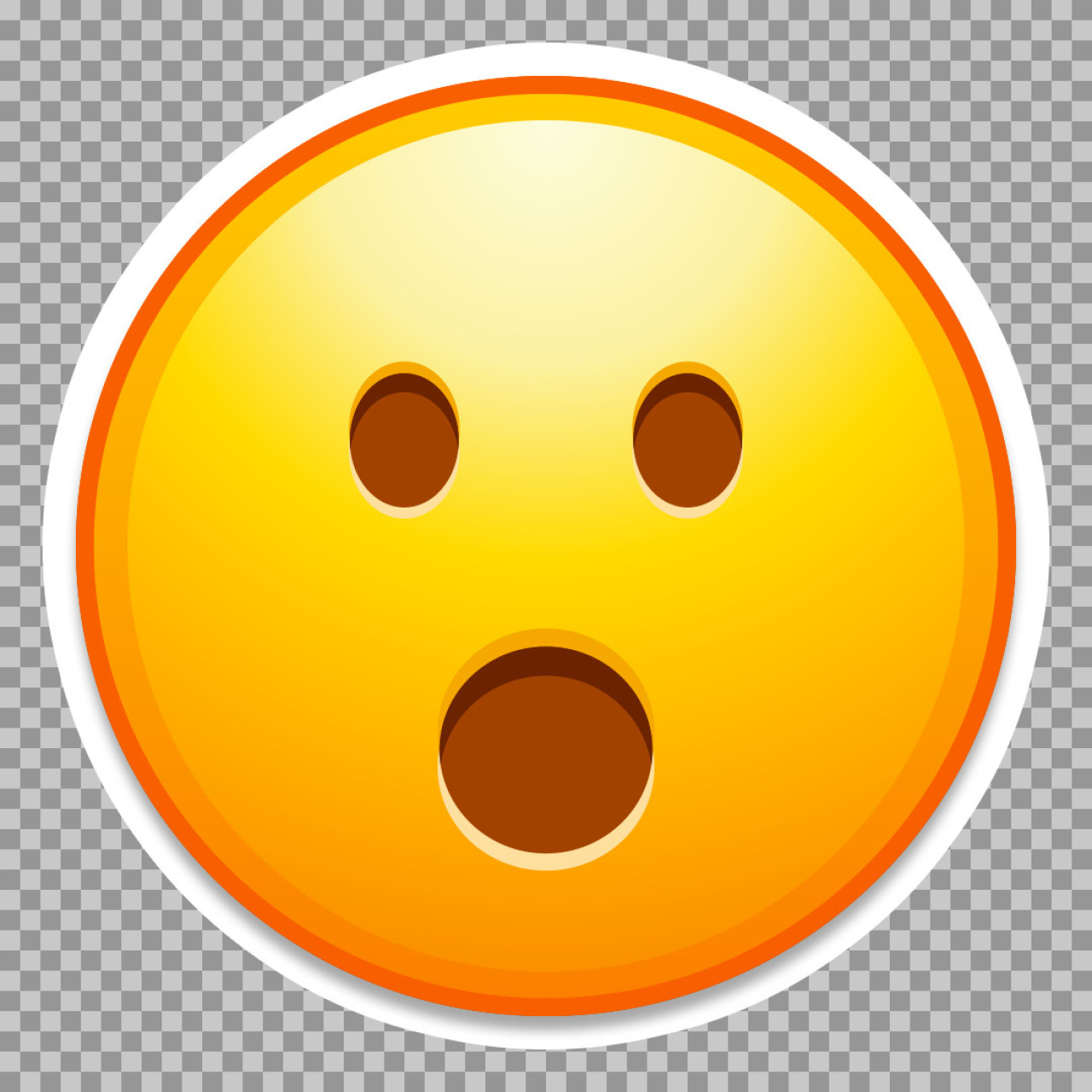 Face with Open Mouth Emoji PNG | Astonished & Shocked Icon