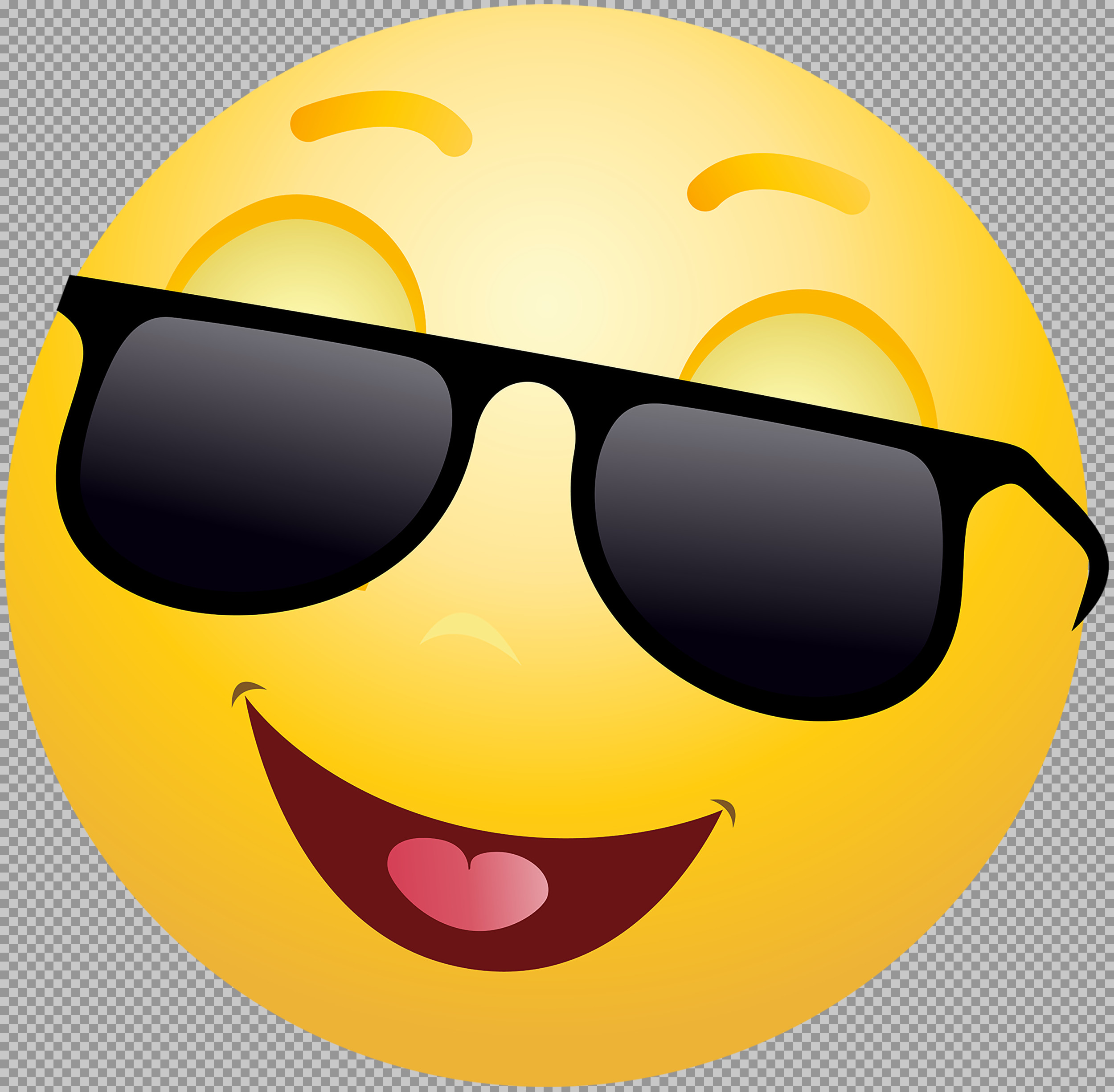 Free Sunglasses Emoji PNG | Cool Smiley Face Icon Download...