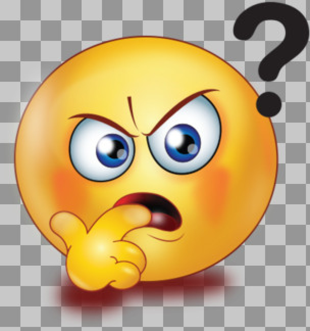 Free Confused Emoji PNG | Thinking Smiley Icon...