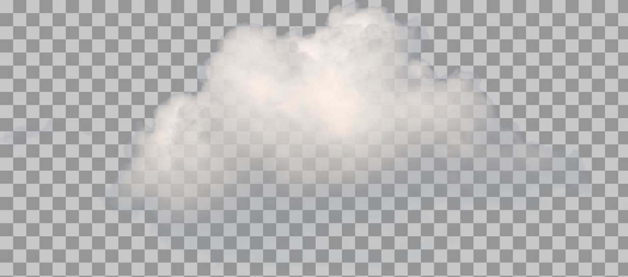Puffy White Cloud PNG | Realistic Blue Sky Background