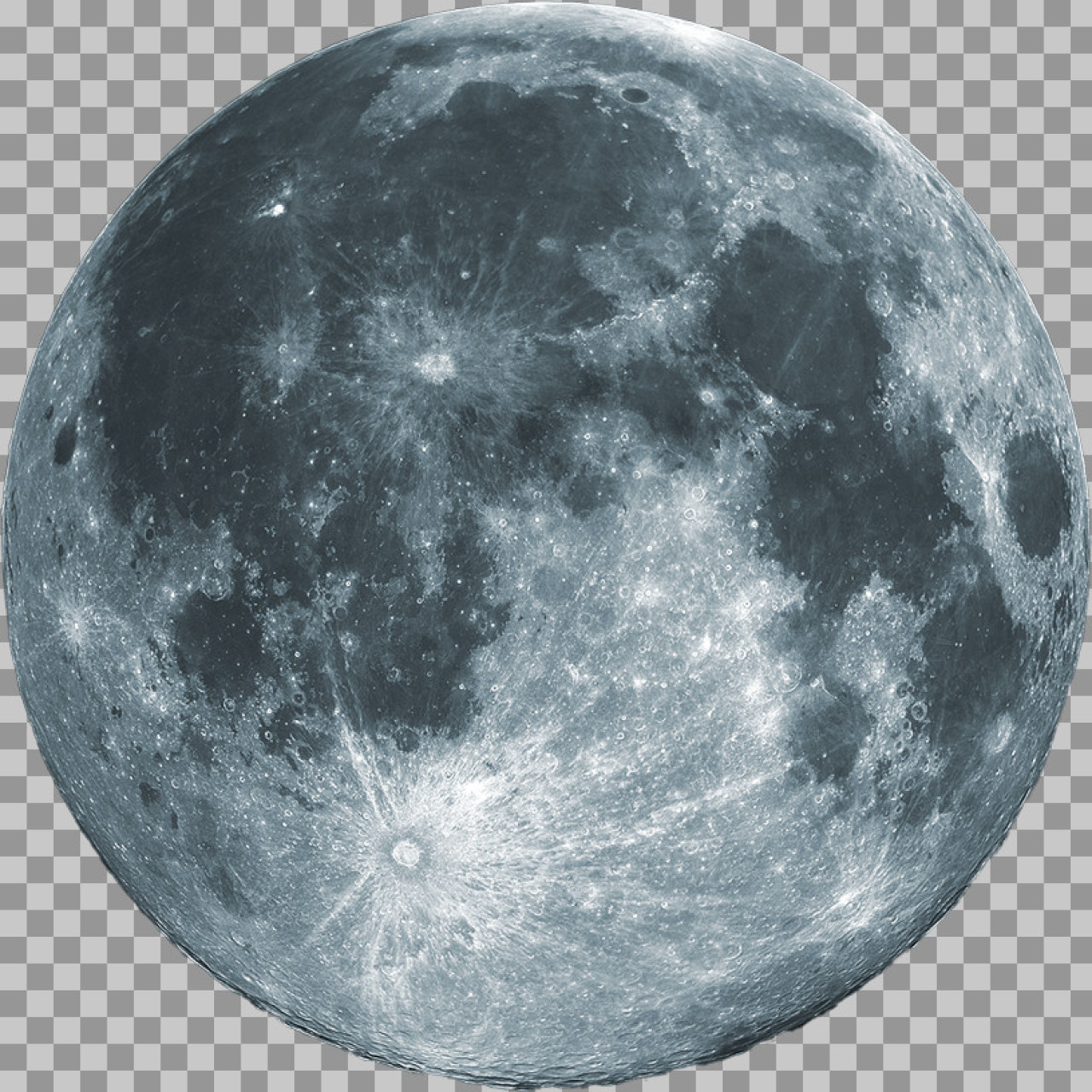 High-Resolution Full Moon PNG | Detailed Lunar Surface Image