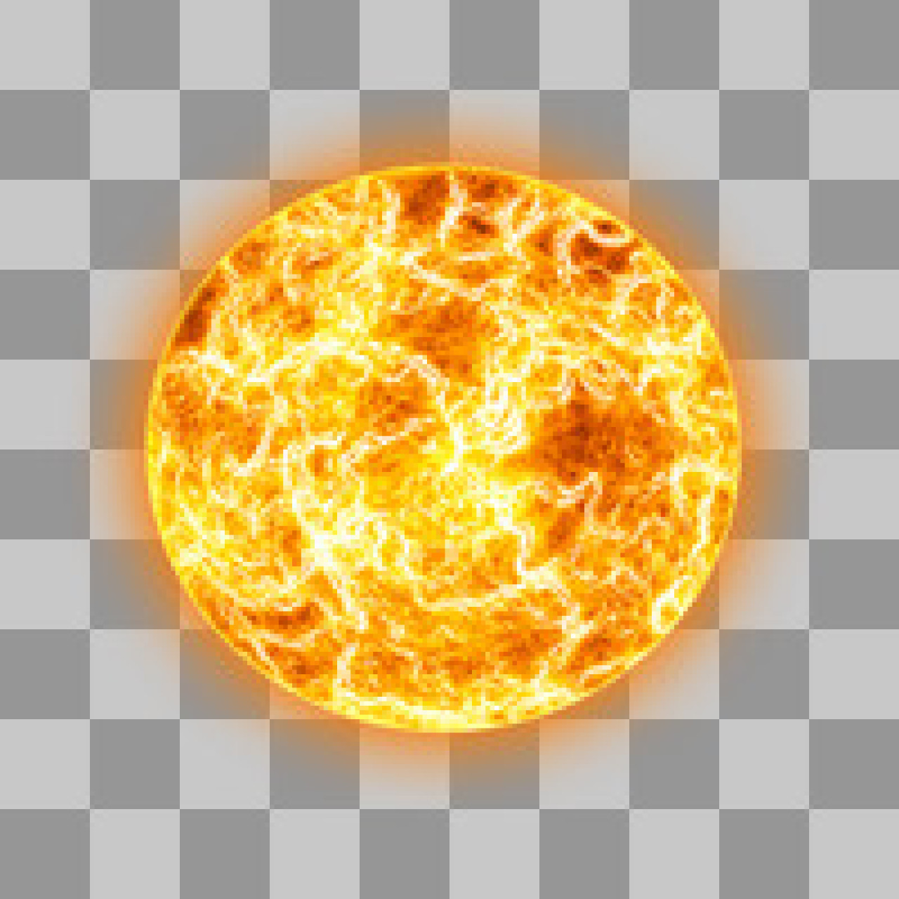 Fiery Sun PNG | Stylized Star & Solar Graphic Illustration