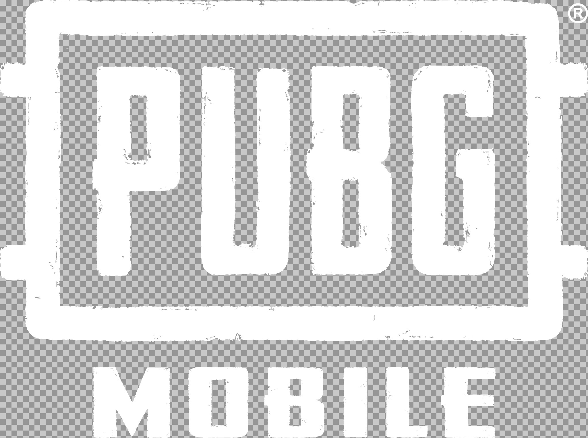 PUBG Mobile Logo PNG | White & Transparent for Download