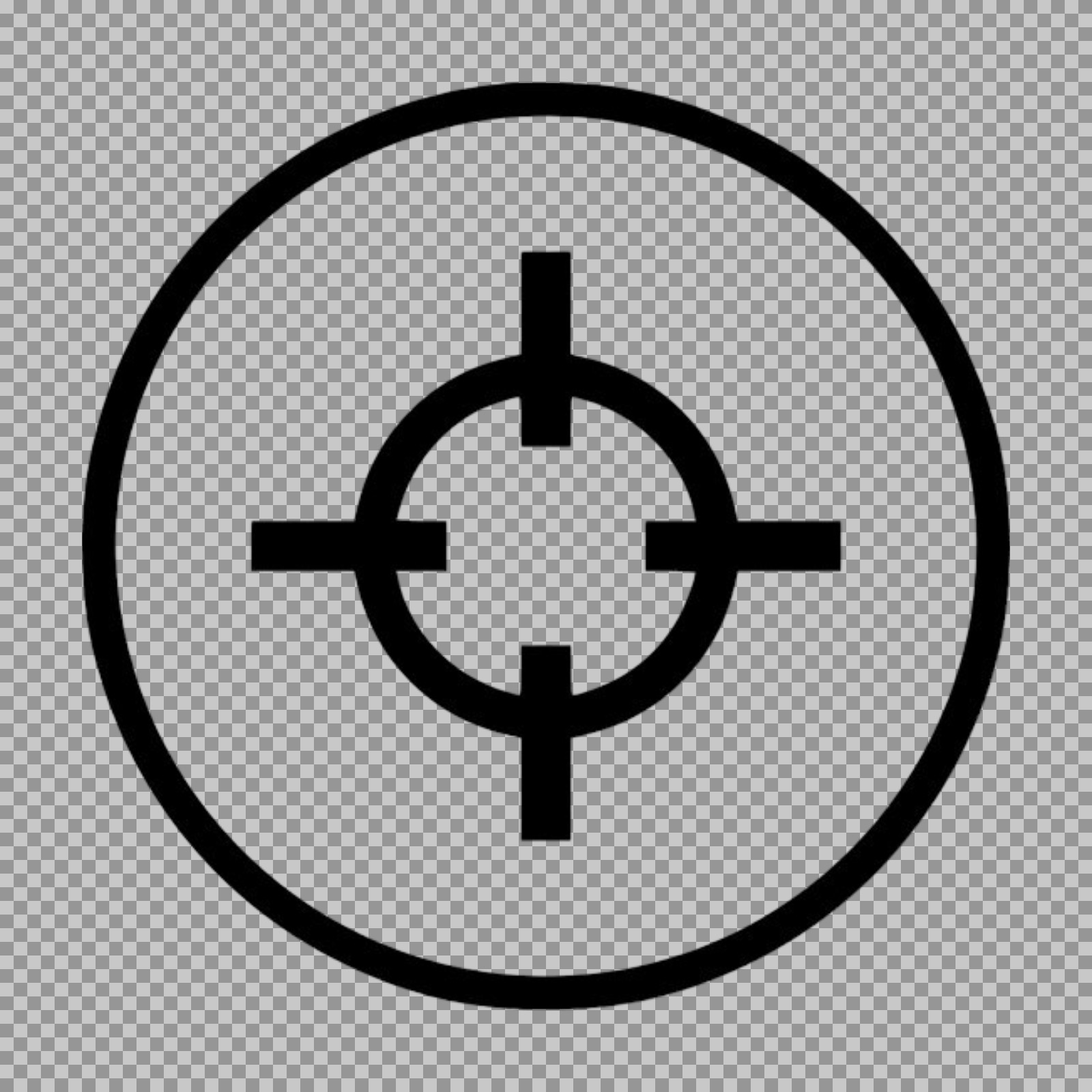 Free Crosshair Target Icon PNG | Download for Gaming & UI Design