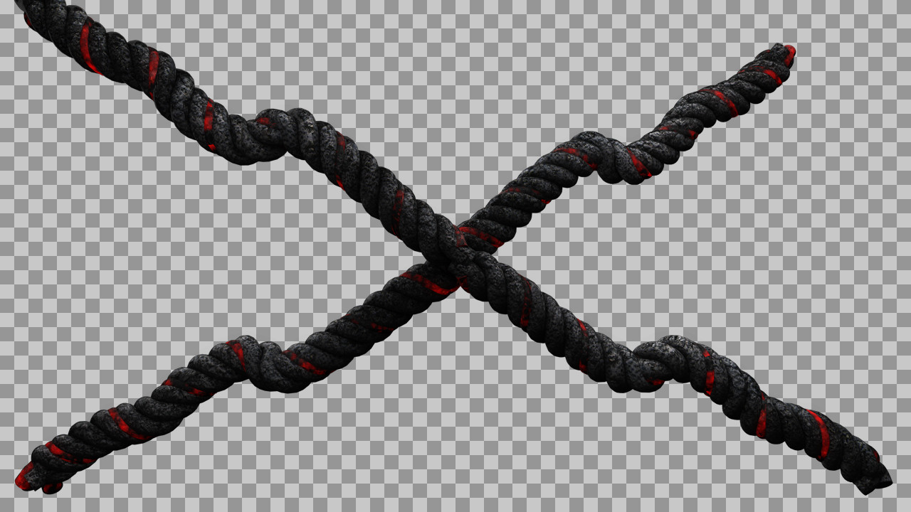 Fiery Crossed Ropes PNG | Volcanic & Lava Texture Graphic...