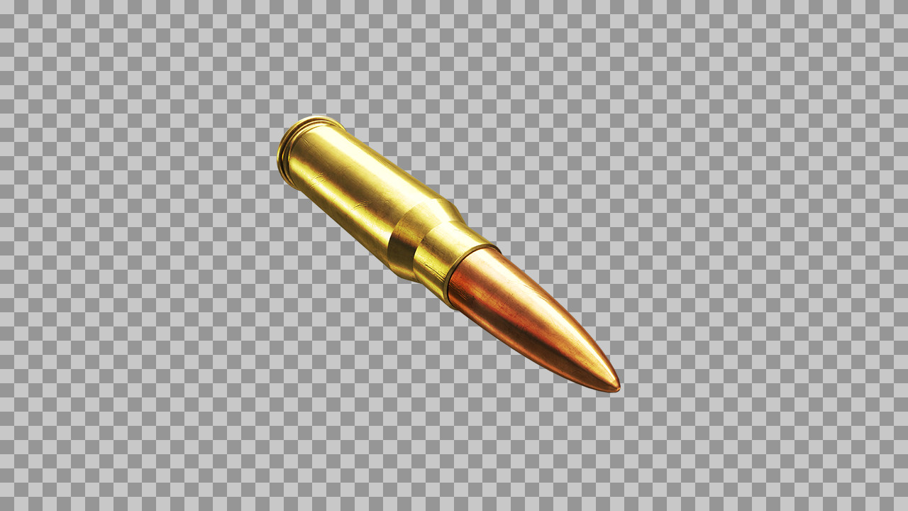 Full Metal Jacket (FMJ) Rifle Cartridge PNG | Ammo Graphic