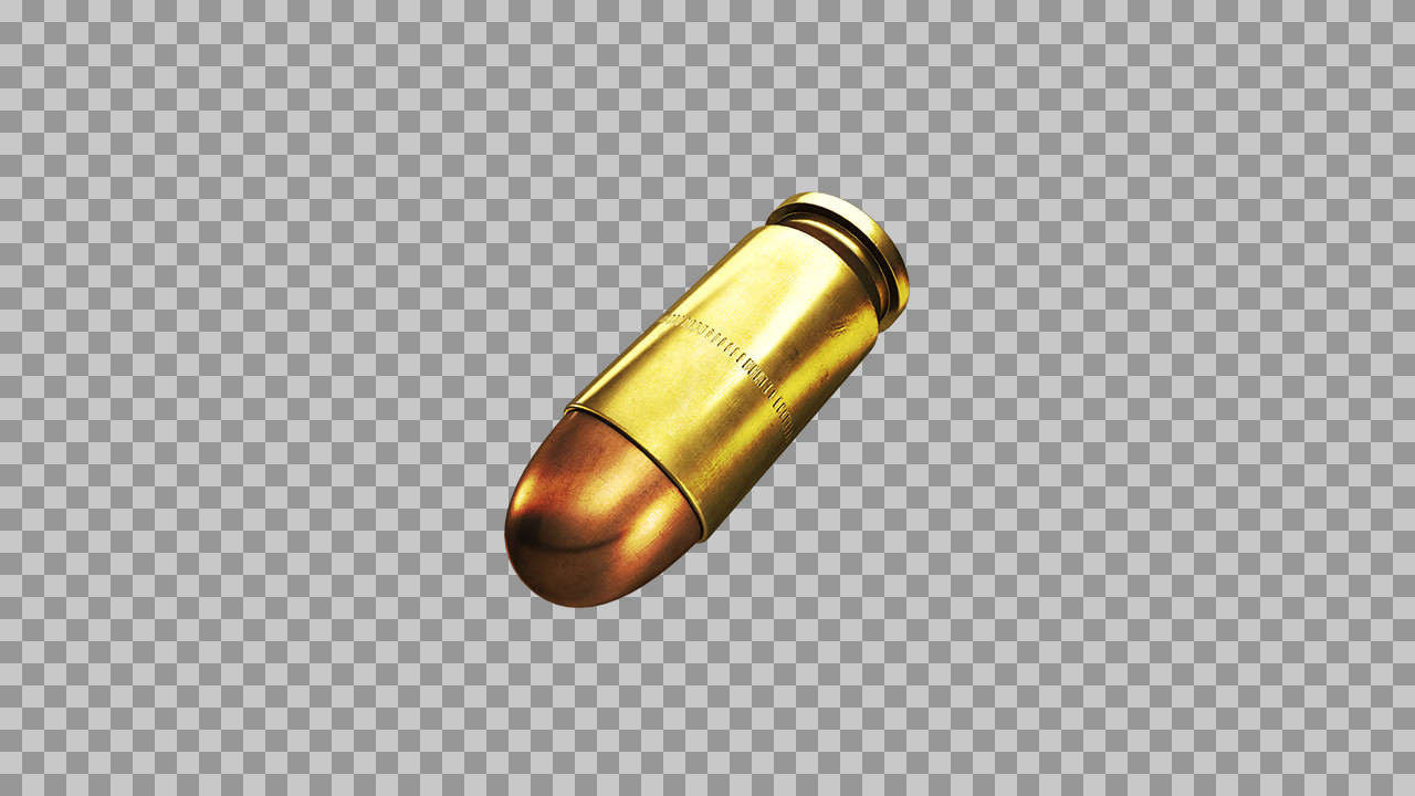 Realistic Bullet PNG | 3D Brass Pistol Ammunition & Cartridge...