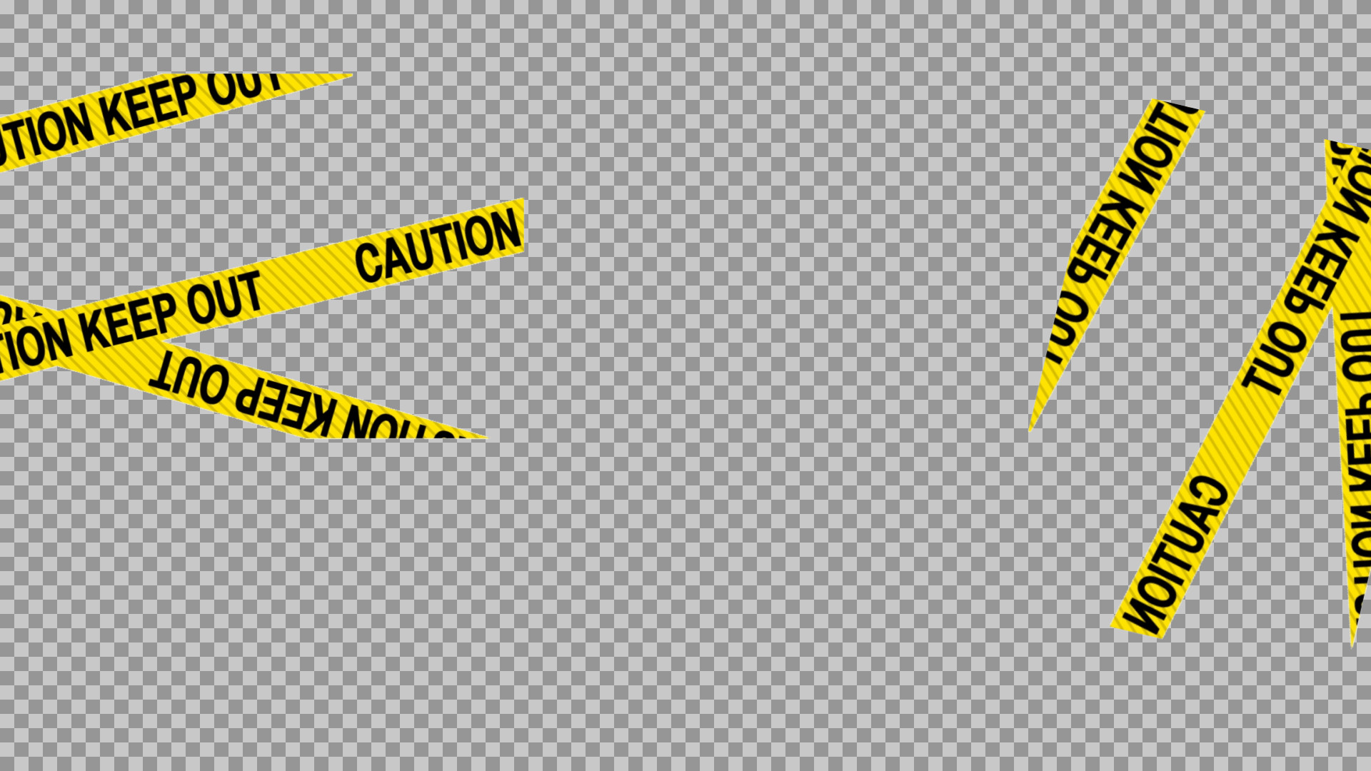 Yellow Caution Keep Out Tape PNG | Warning & Crime Scene Frame