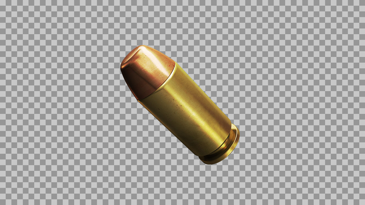 Realistic Pistol Bullet PNG | Brass Ammunition Clipart...