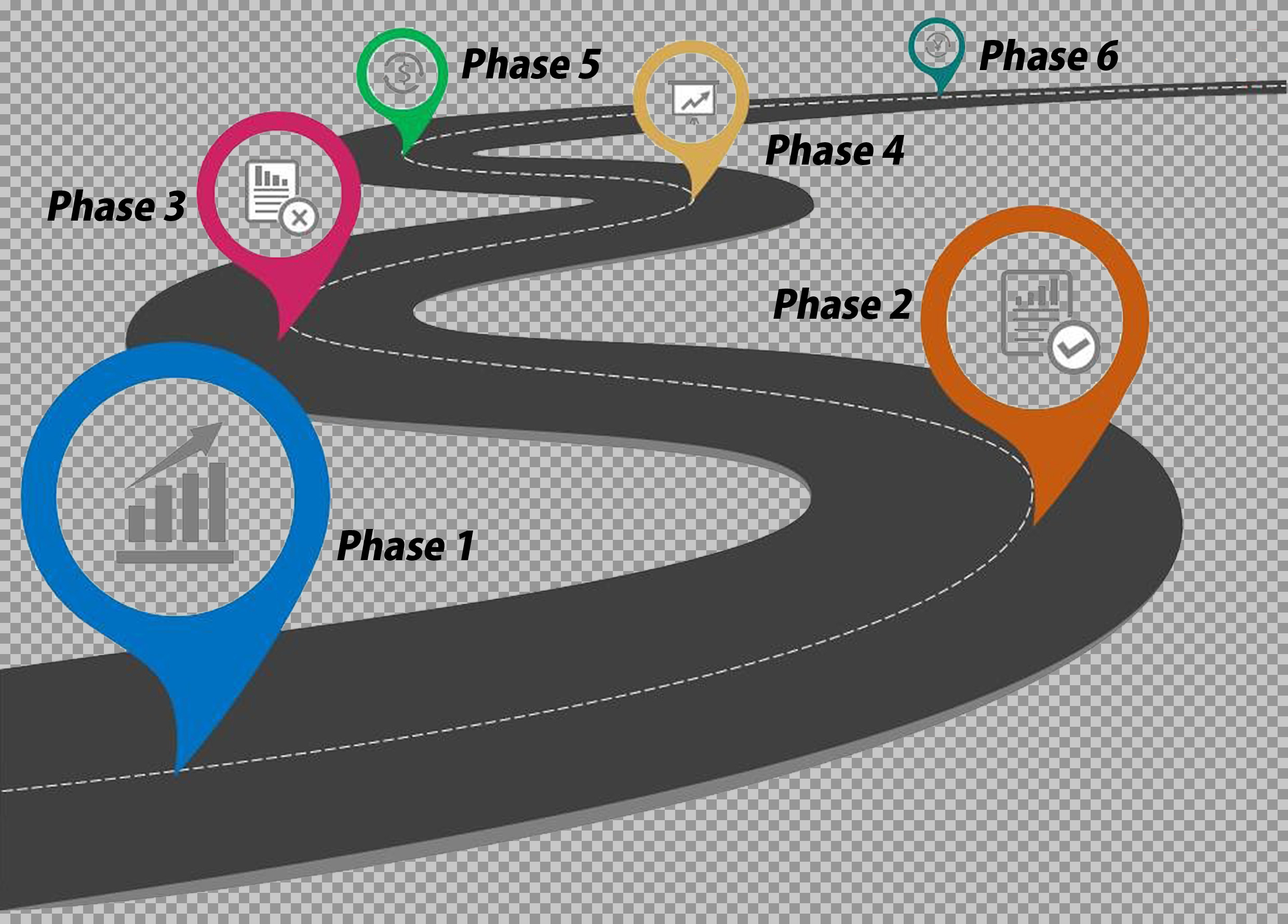 Business Roadmap & Project Timeline Infographic Template