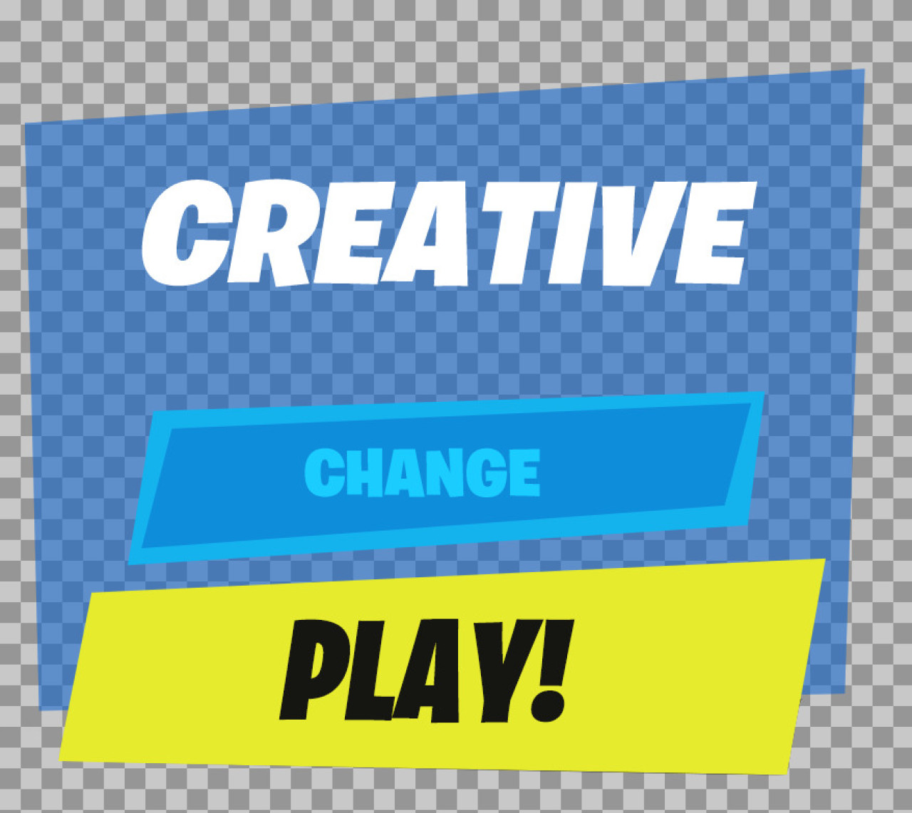 Creative Mode Game Menu UI PNG -