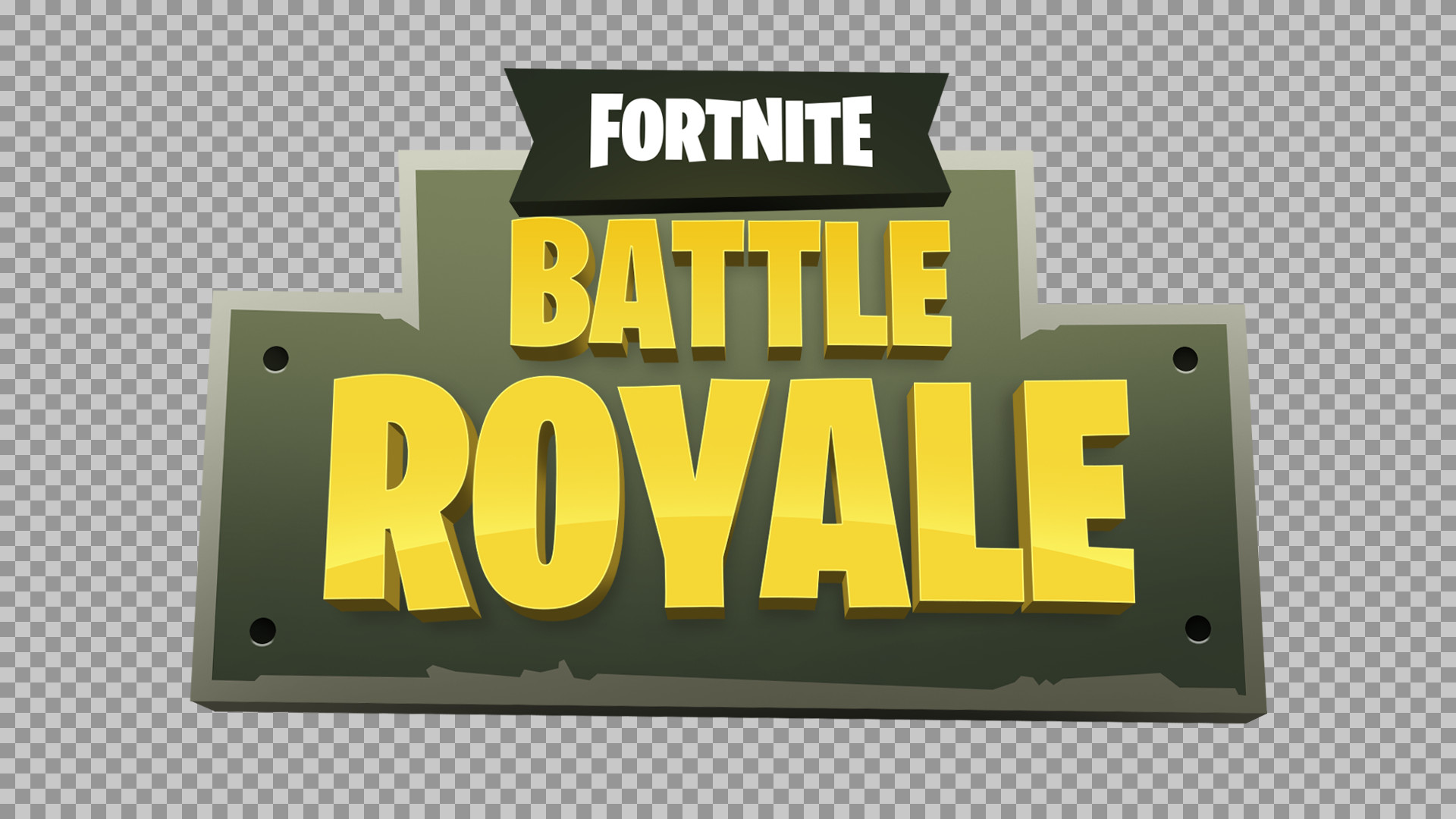 Fortnite Battle Royale Logo PNG - Transparent Background Gaming Asset