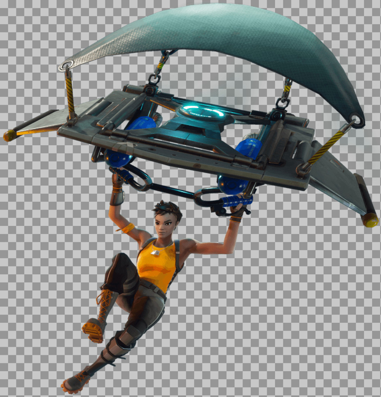 Fortnite Default Skin Gliding PNG - Transparent Character Asset...