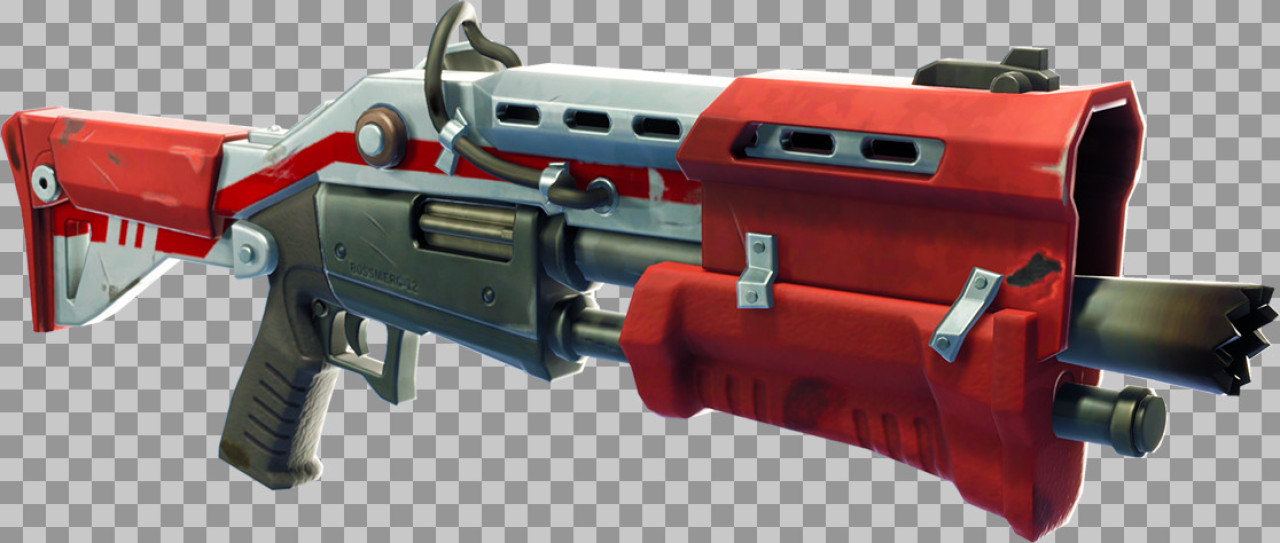 Fortnite Tactical Shotgun PNG | Red Legendary Weapon Render...