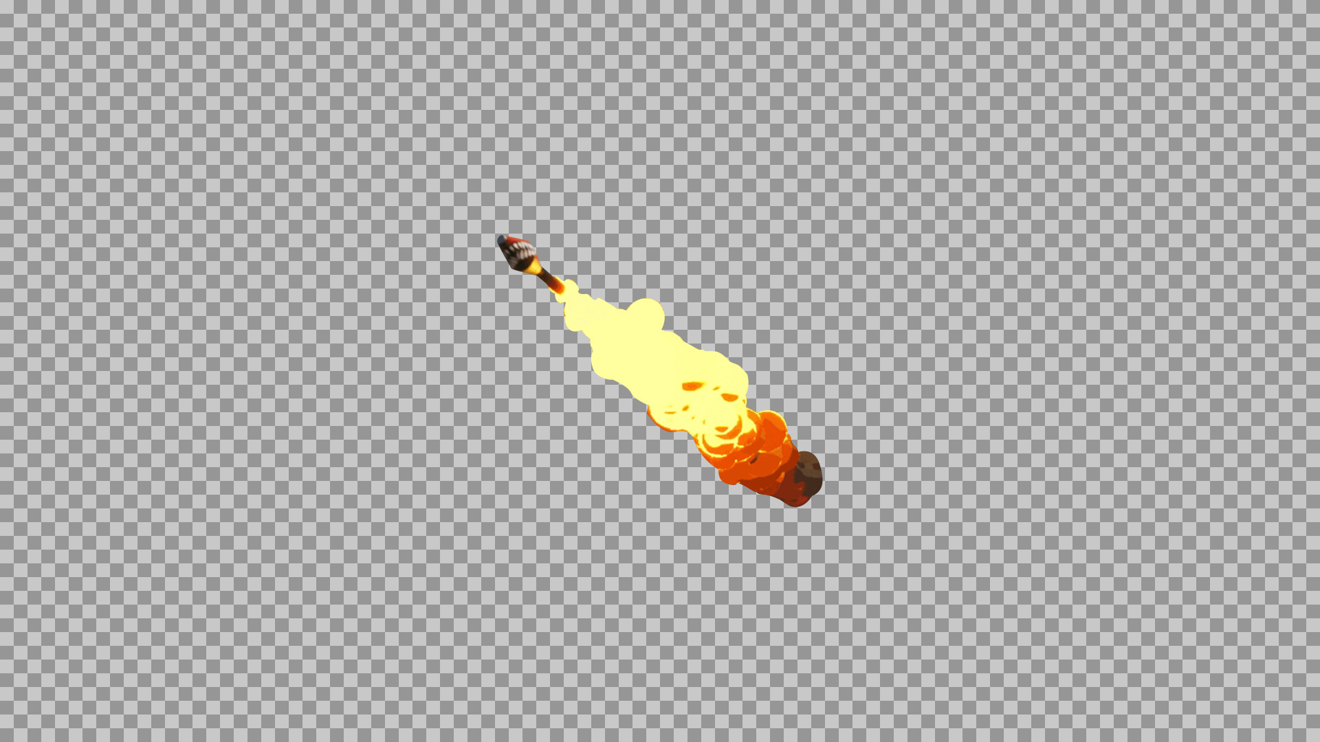 Fortnite Rocket with Smoke Trail PNG | Flying RPG Missile Image
