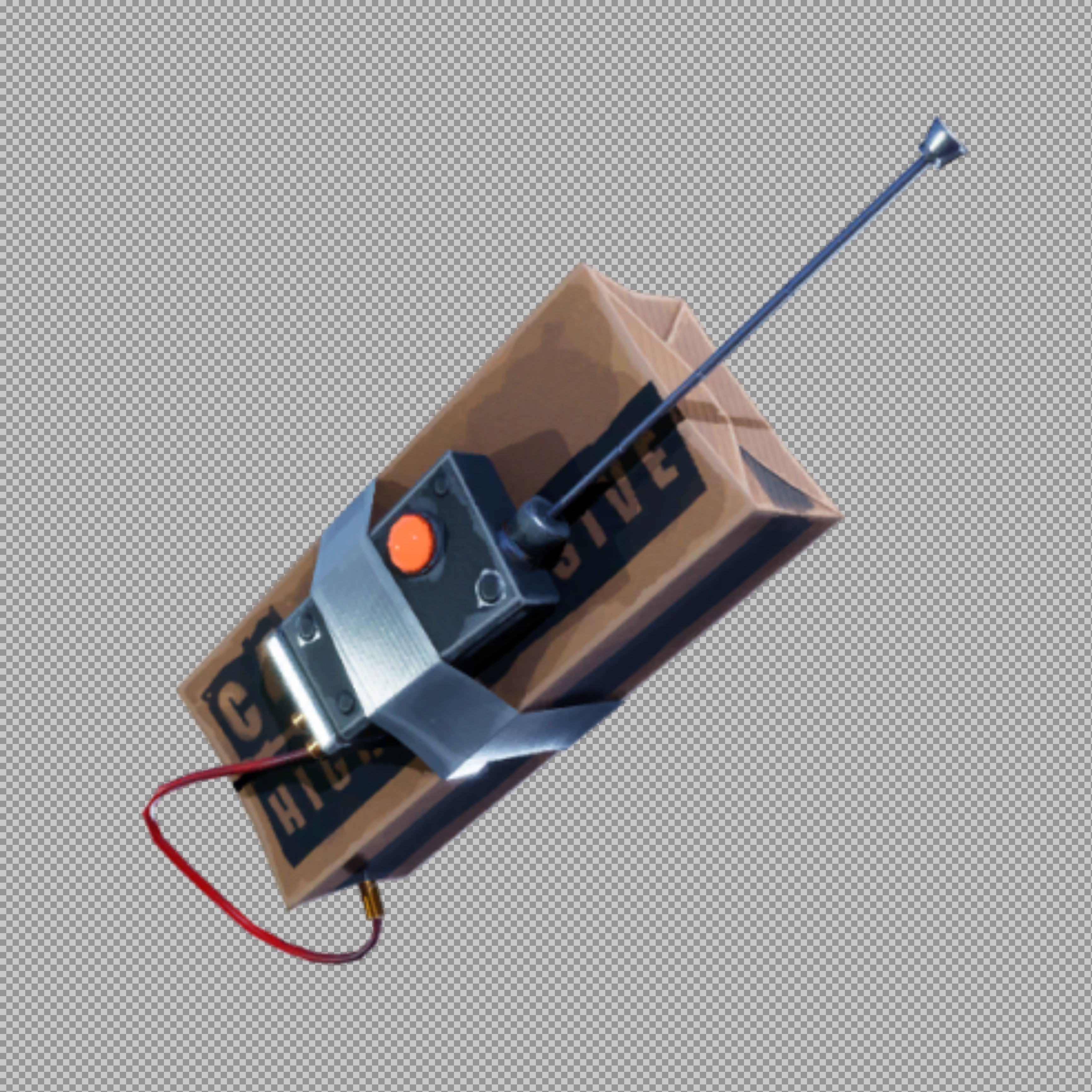 Fortnite C4 Remote Explosives PNG | Transparent Gaming Bomb Item...