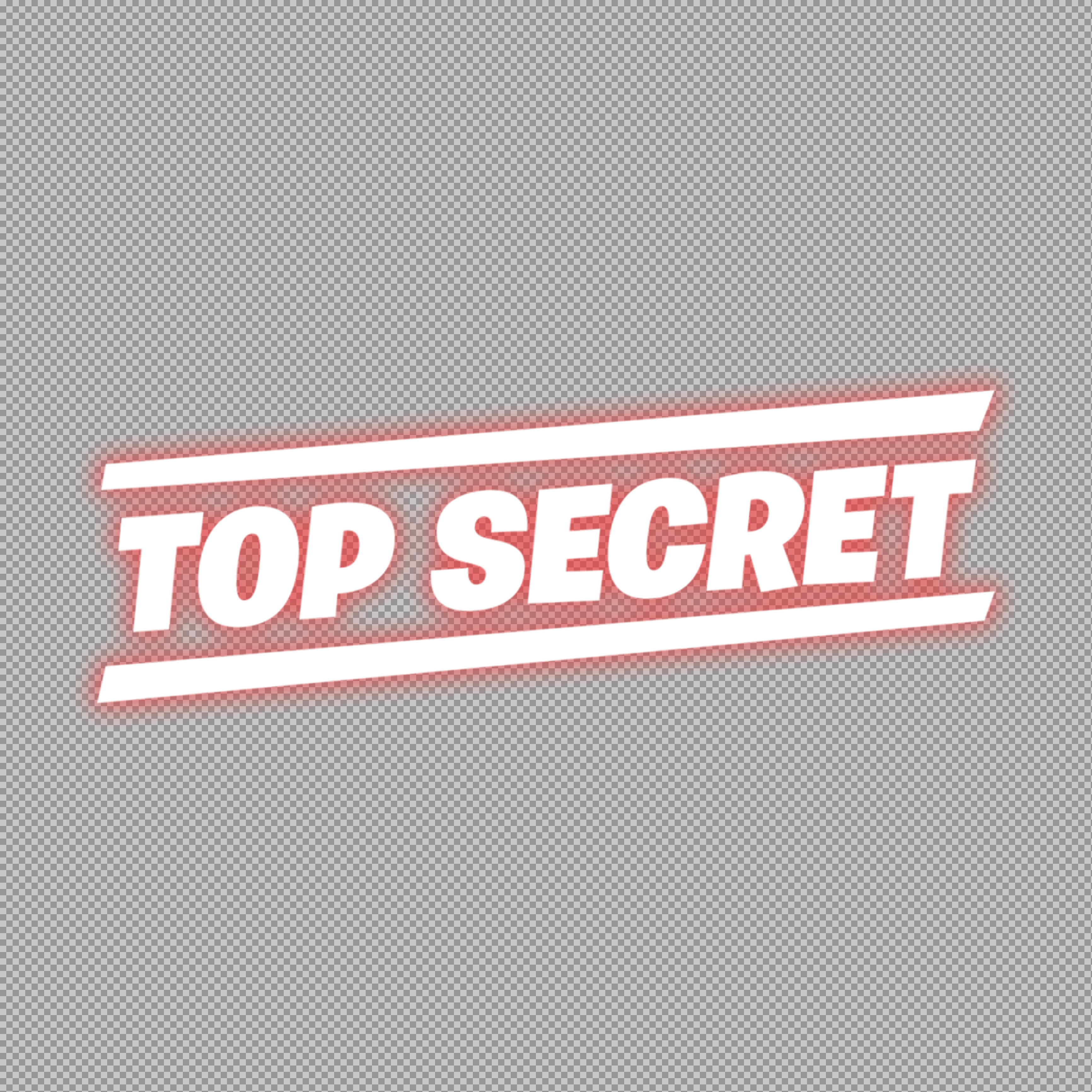 Top Secret Stamp PNG | Red Fortnite Style Logo & Sticker