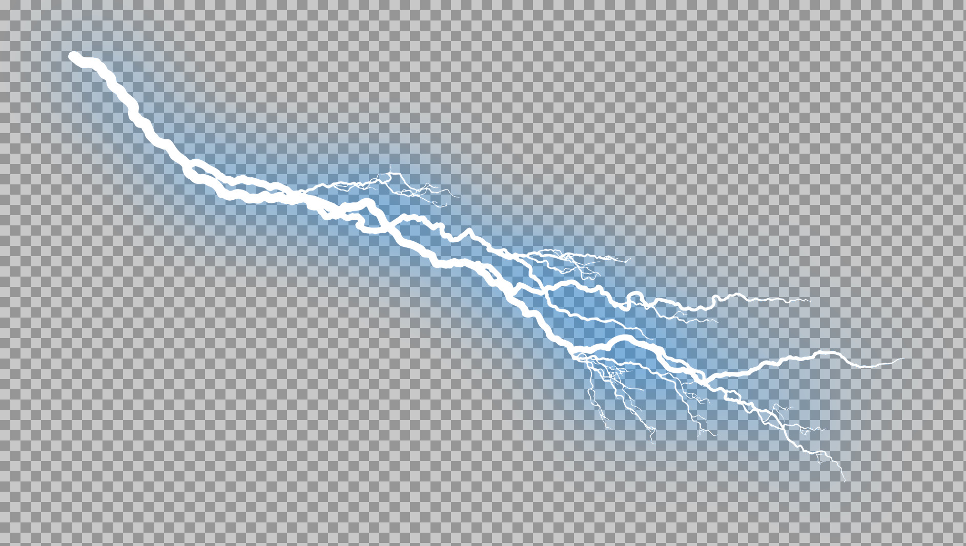 Horizontal Blue Lightning PNG | Transparent Electric Bolt Overlay...
