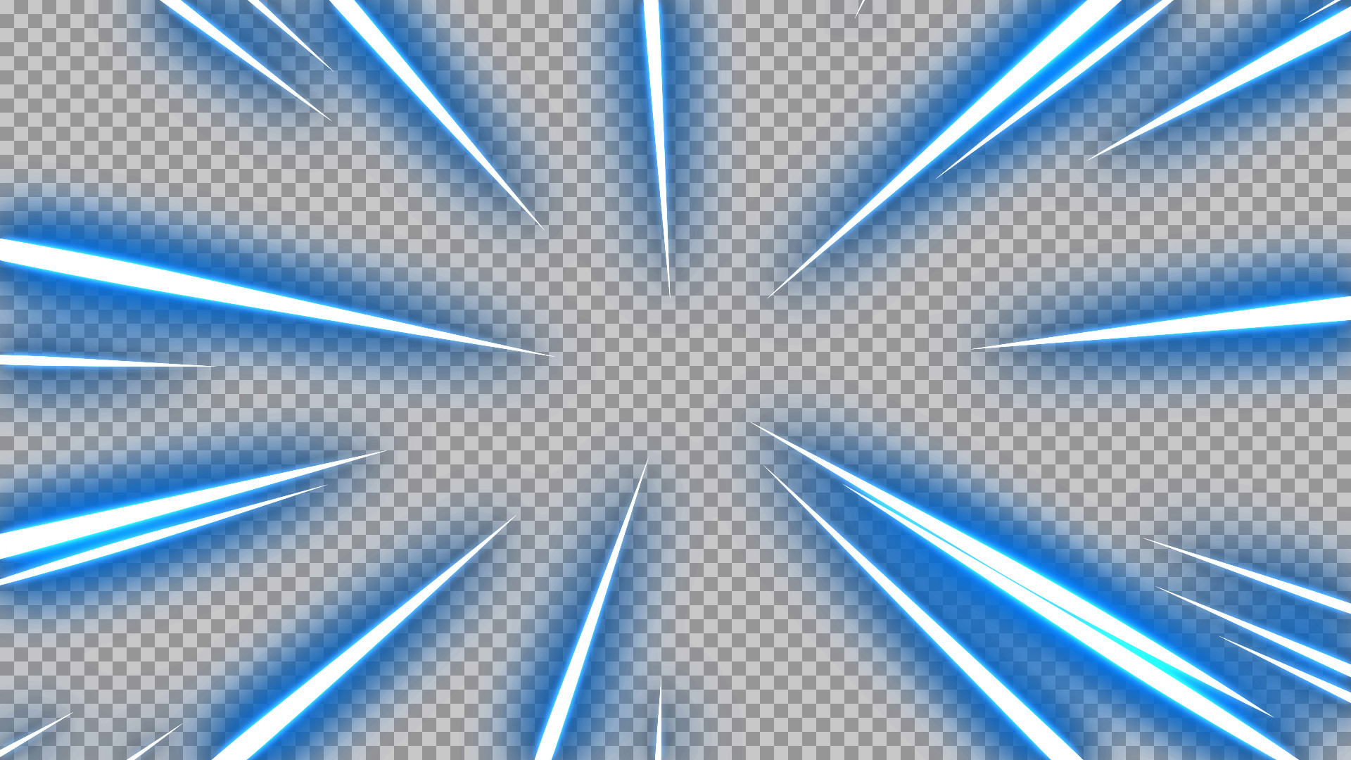 Blue Speed Lines PNG | Anime Radial Zoom Overlay Background