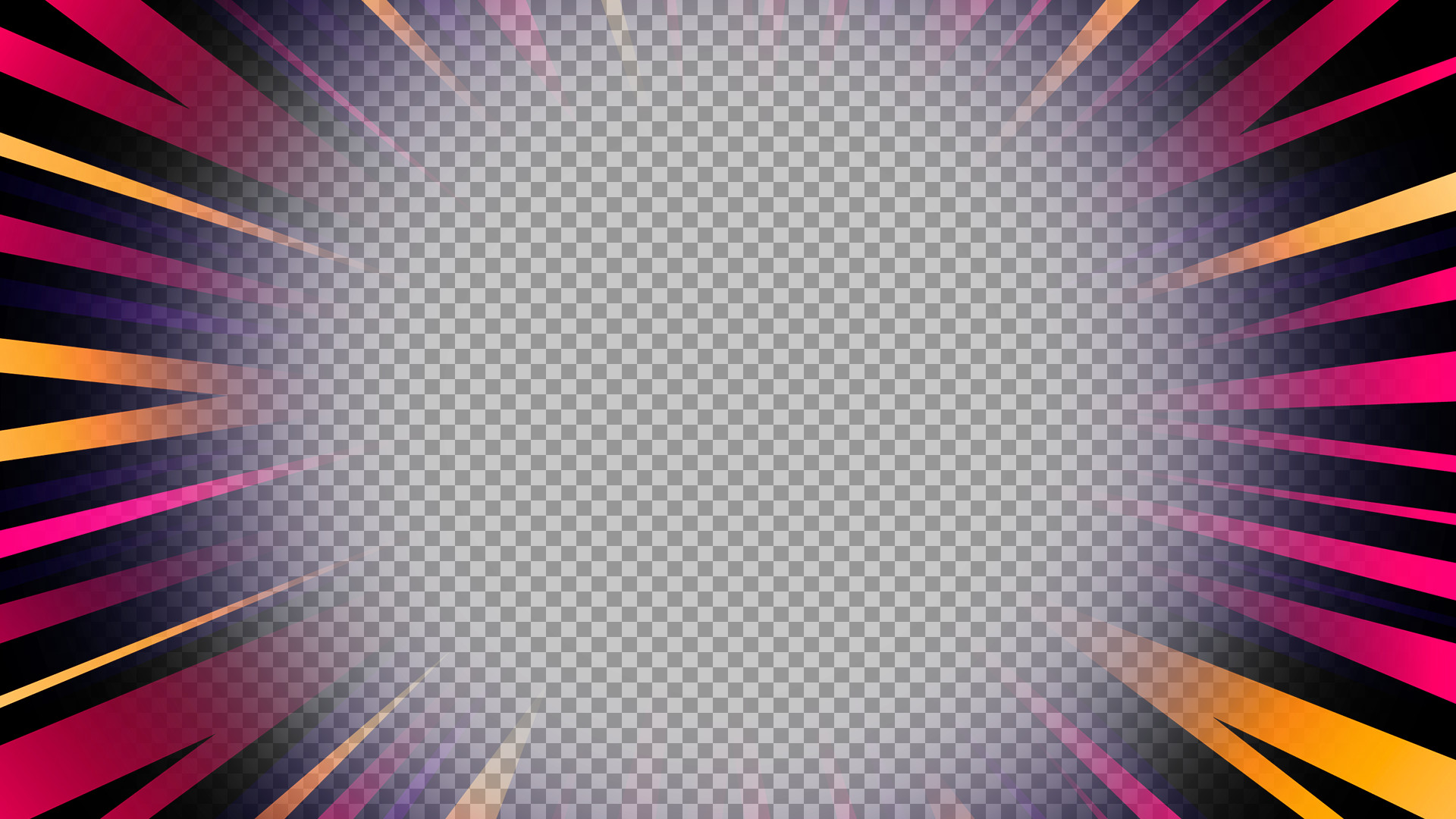 Neon Purple & Orange Speed Lines | Anime Burst Background