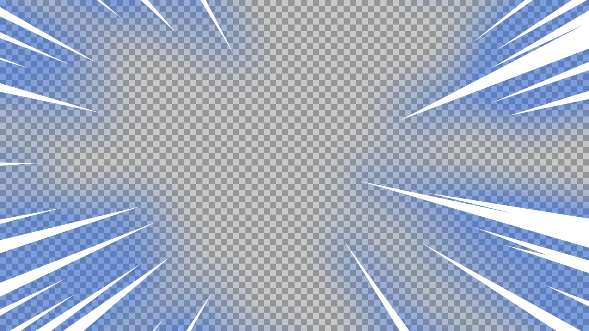 Blue Anime Speed Lines Background | Manga Zoom & Action Effect