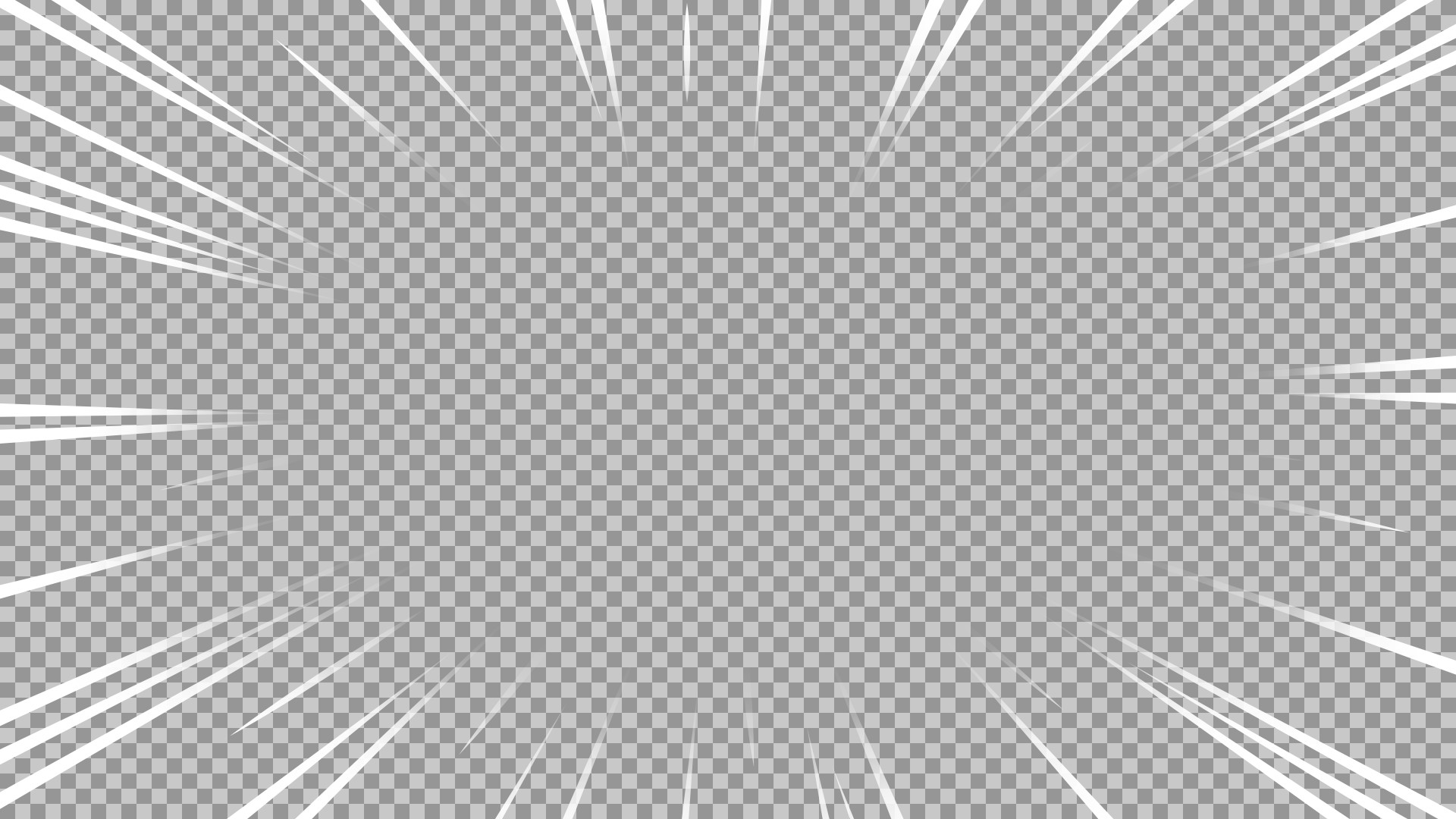 Sharp Anime Speed Lines PNG - Transparent Manga Action Frame