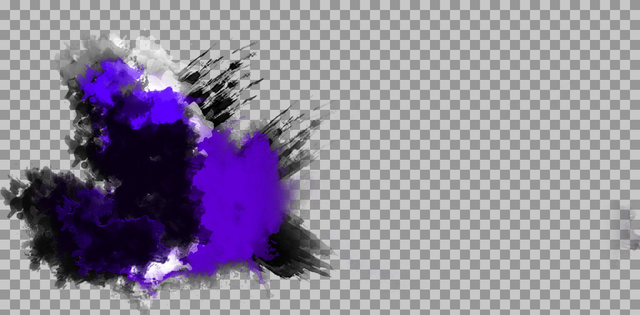 Abstract Purple Watercolor Splash PNG | Grunge Ink Background Overlay