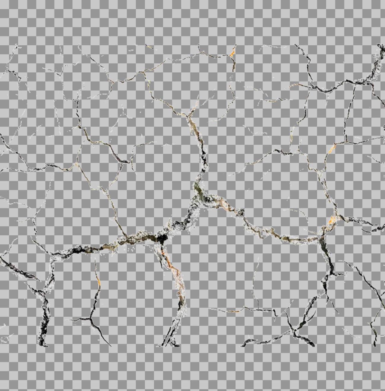 Cracked White Texture PNG - Realistic Marble Distress Overlay