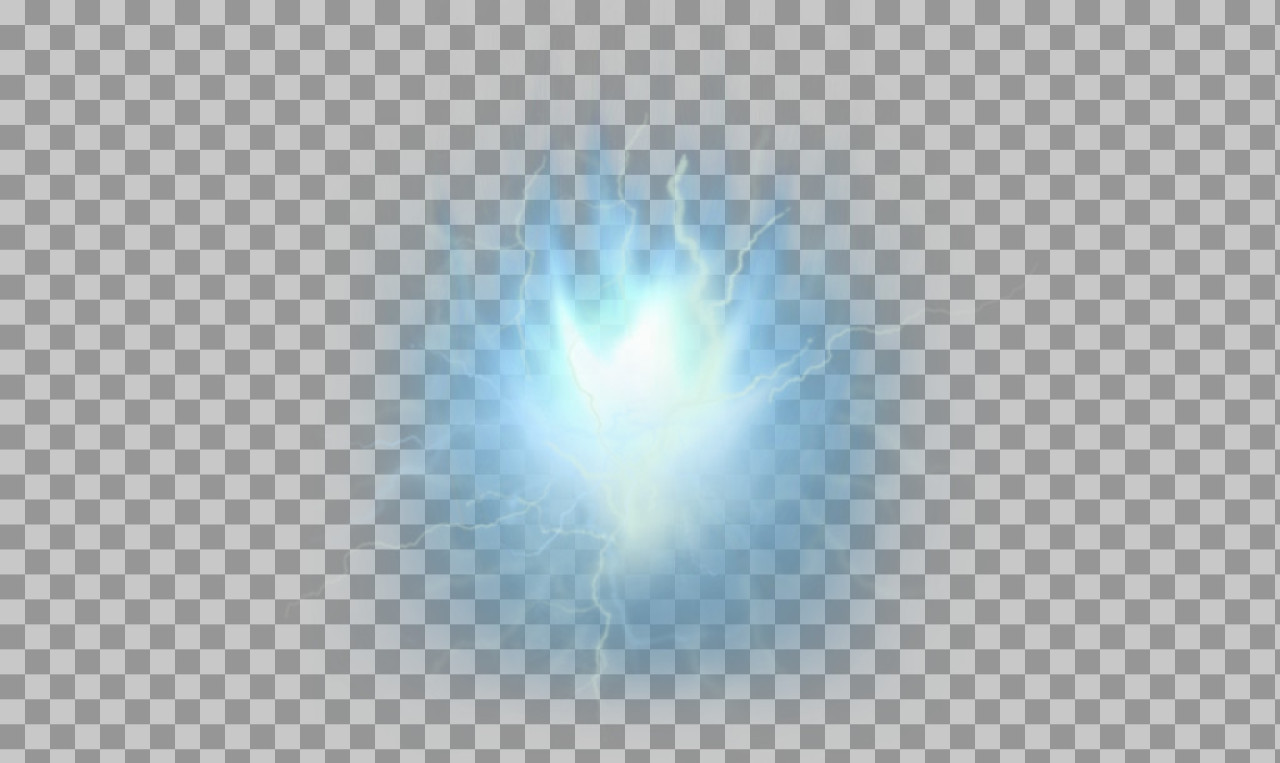 Blue Energy Aura PNG - Glowing Anime Power Effect