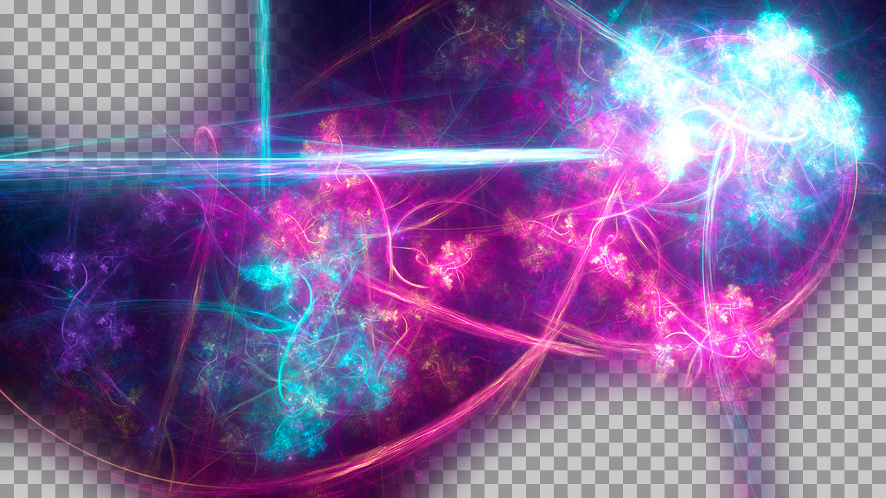 Abstract Neon Fractal Background PNG | Cosmic Digital Art...