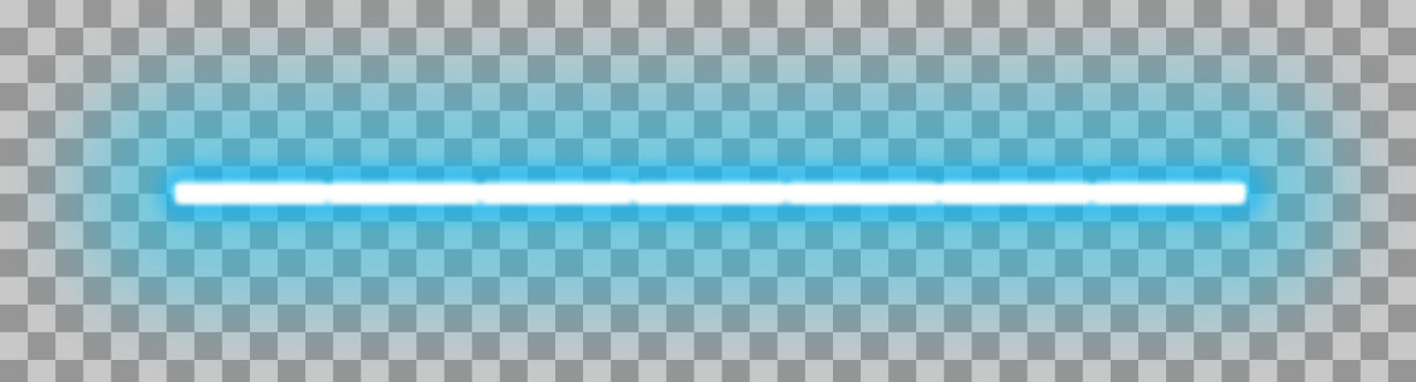 Glowing Blue Neon Line PNG | Horizontal Laser Beam & Divider Overlay