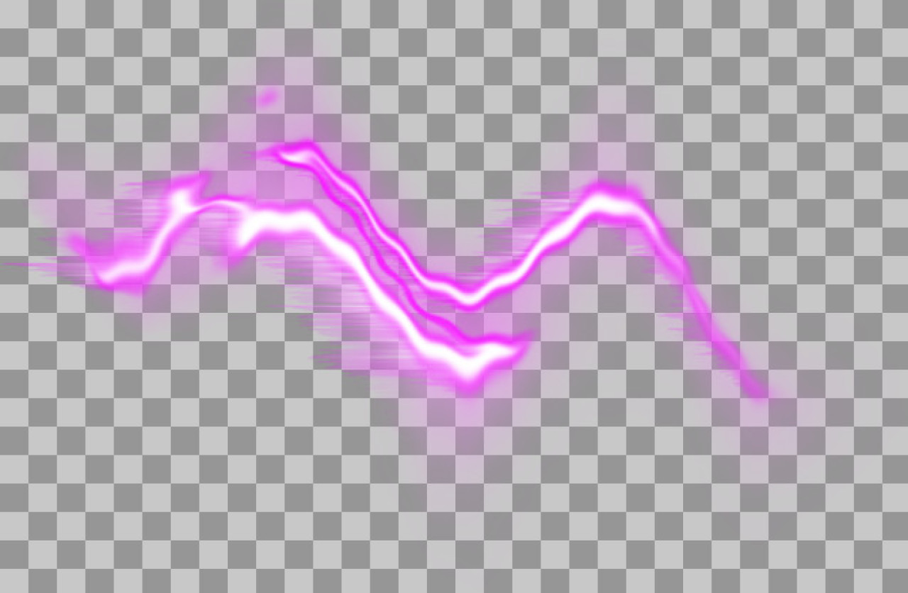 Pink Glitch Energy Wave PNG | Neon Lightning & Sound Pulse Overlay