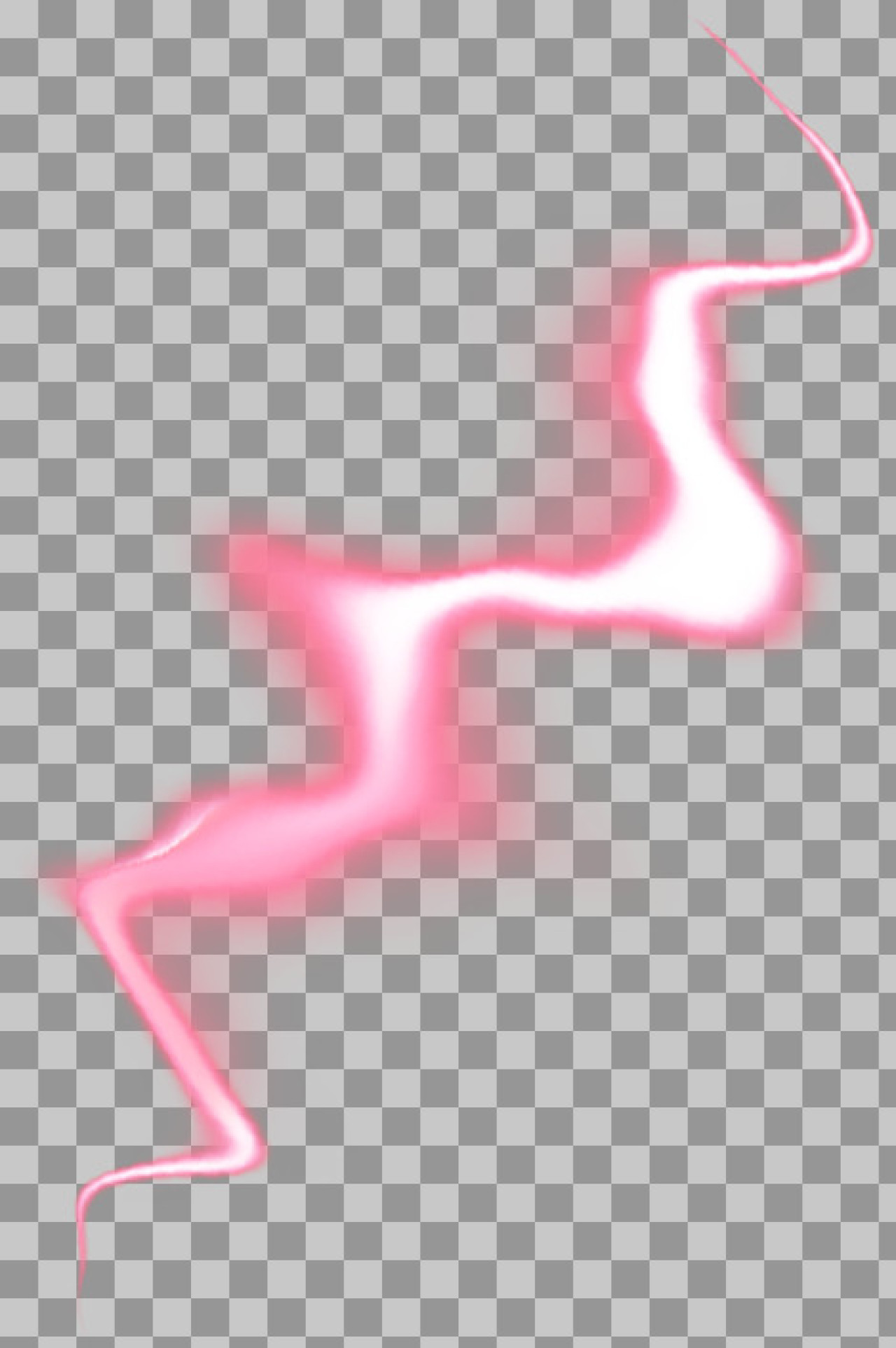 Pink Neon Light Streak PNG - Glowing Energy Overlay