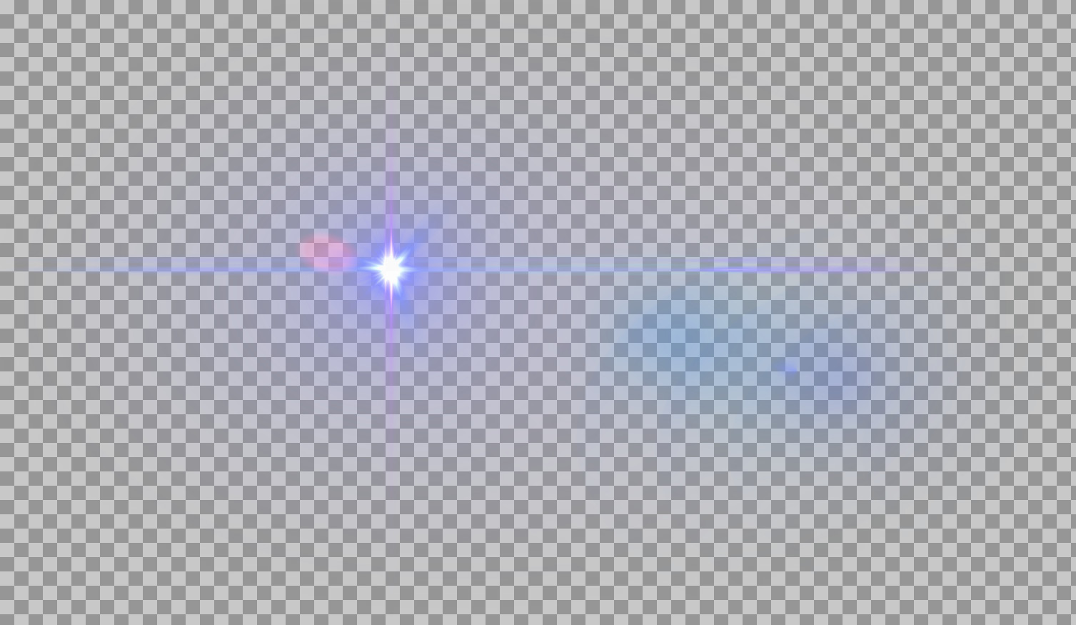 Anamorphic Blue Lens Flare PNG - Cinematic Light Overlay