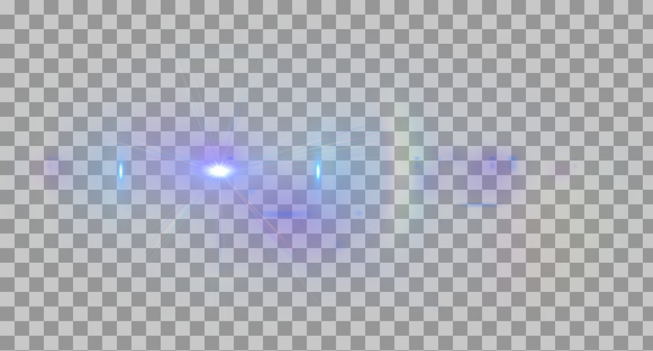 Blue Starburst Lens Flare PNG | Optical Flash & Light Overlay